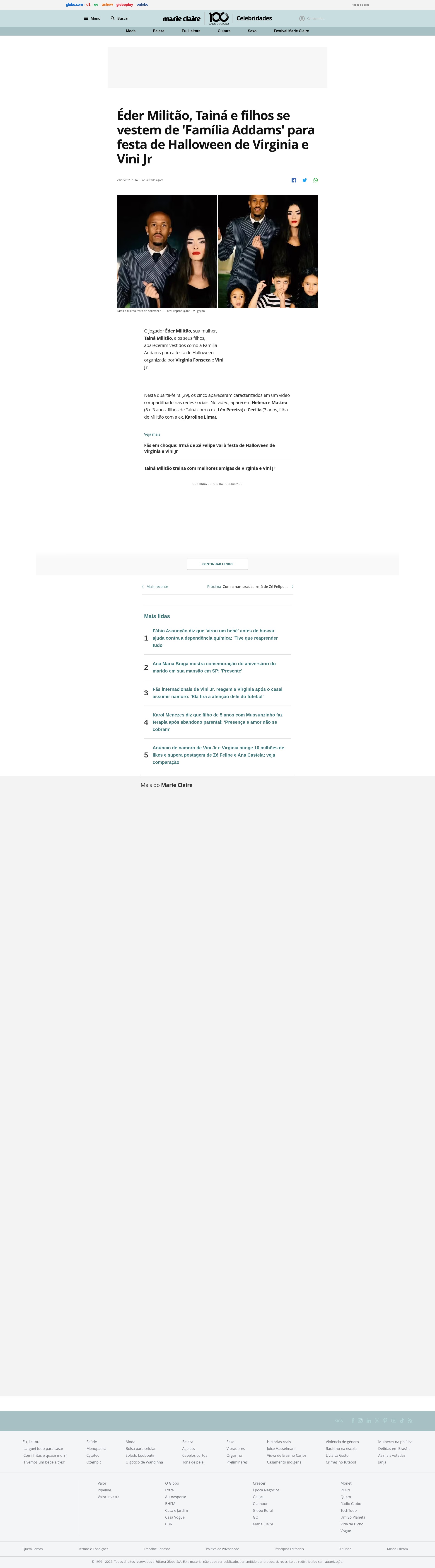 Screenshot of globo.com