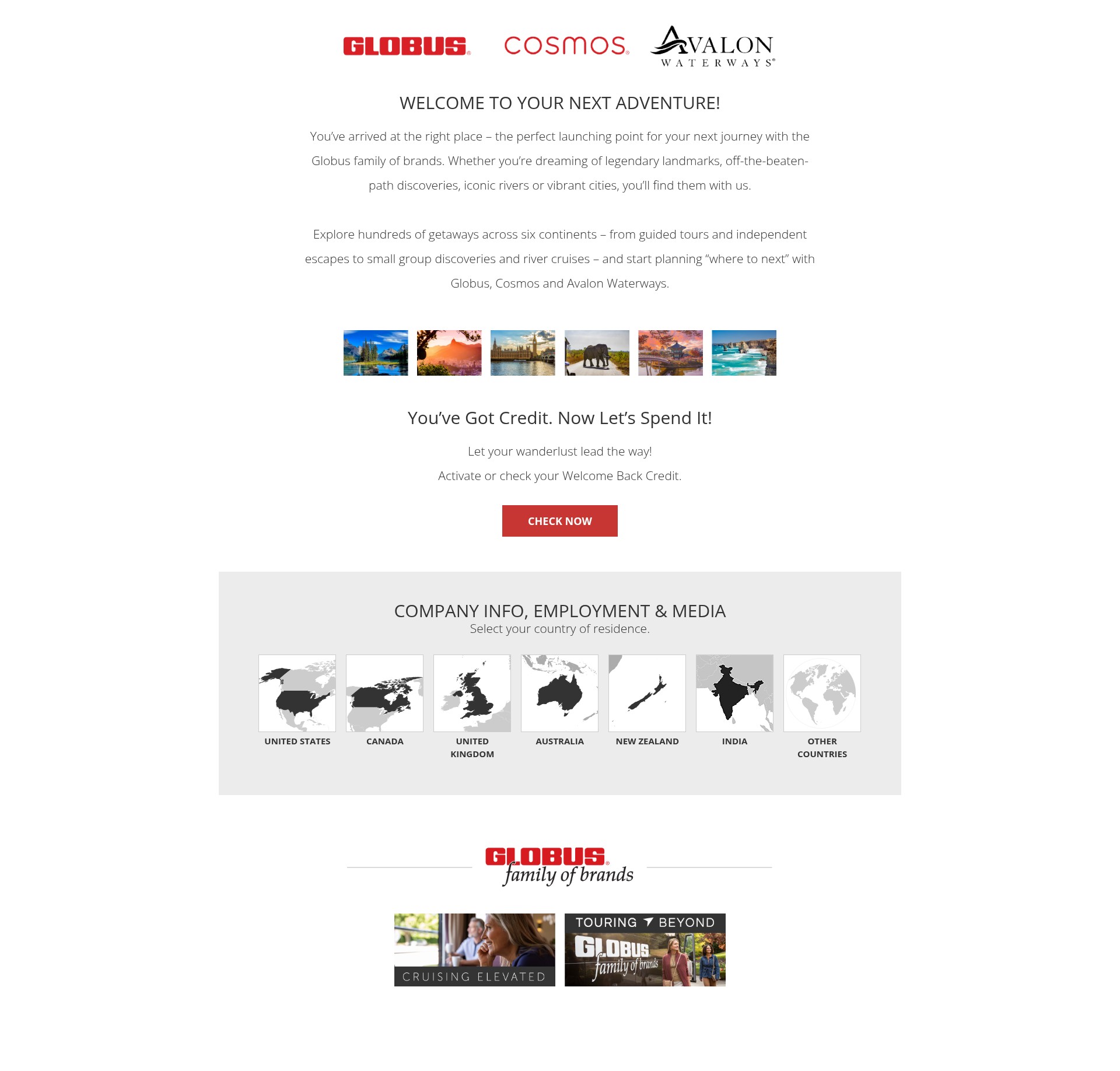 Screenshot of globusfamily.com