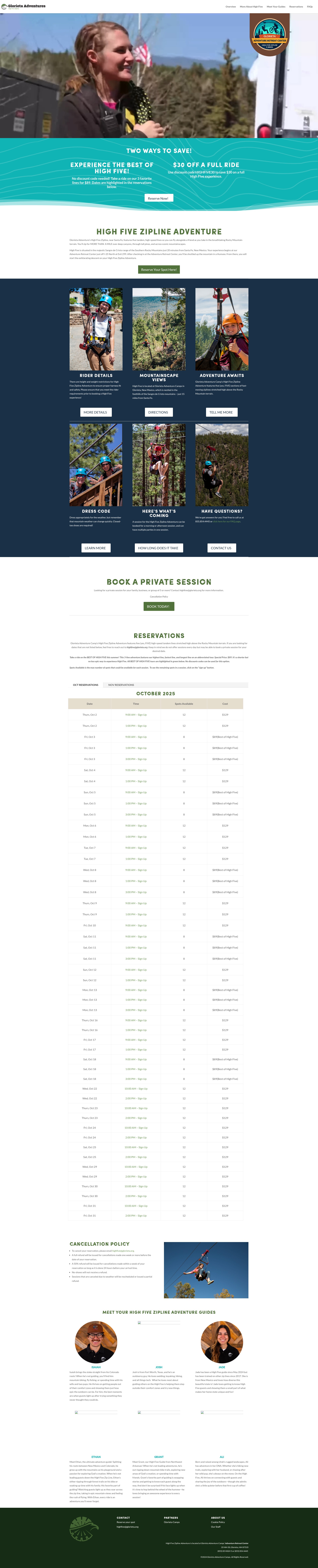 Screenshot of glorietahighfive.com