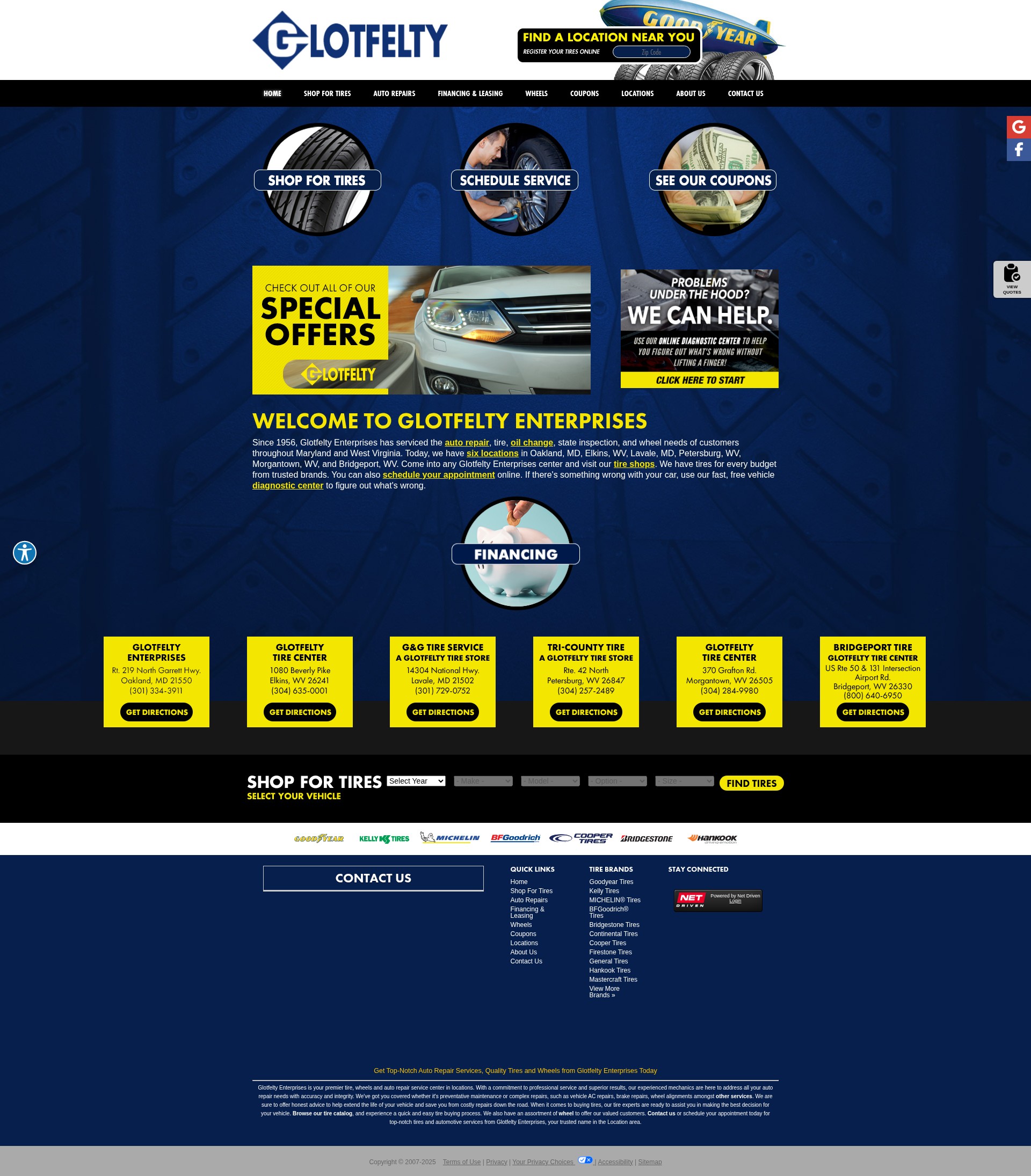 Screenshot of glotfeltytire.net