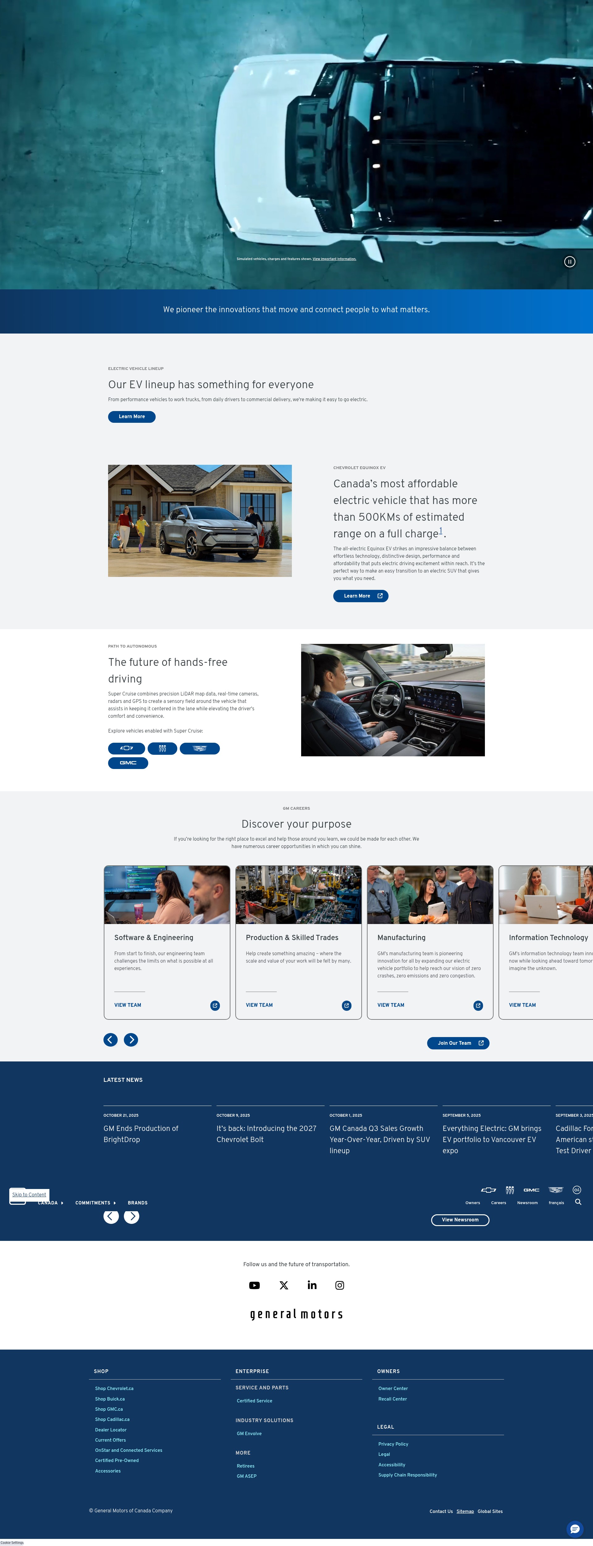 Screenshot of gm.ca