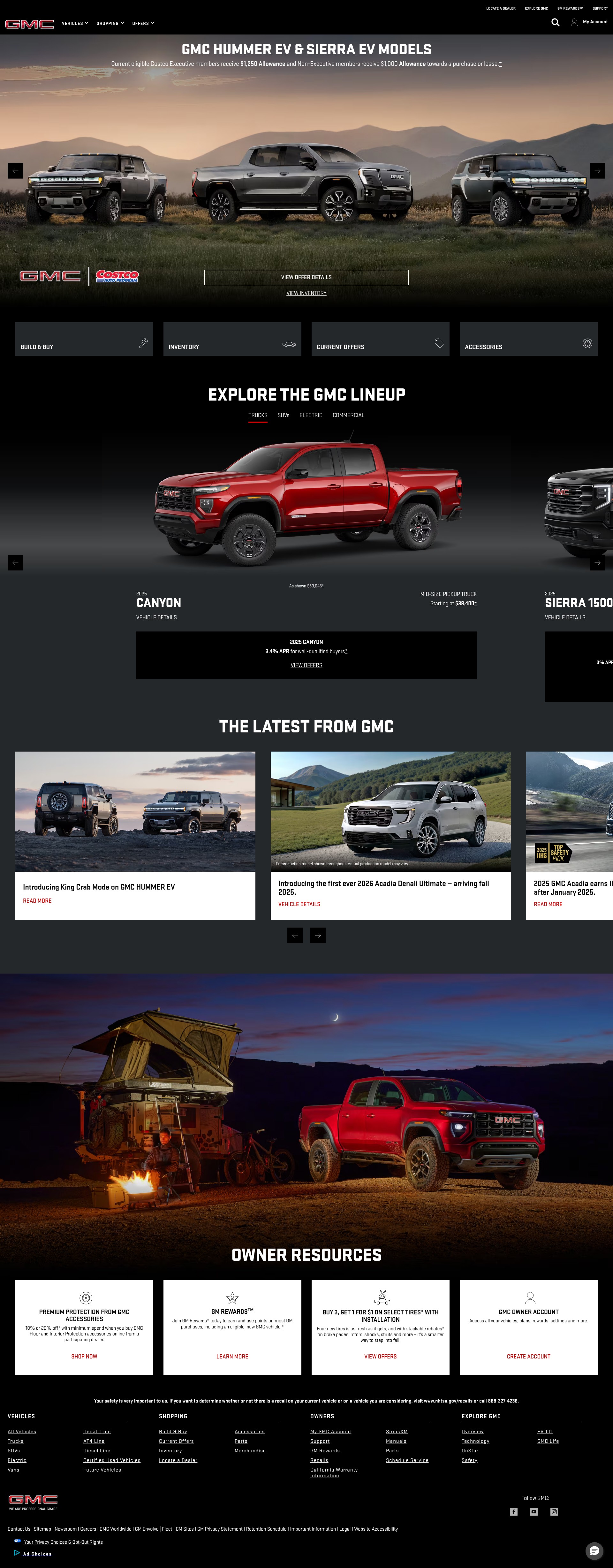 Screenshot of gmc.com
