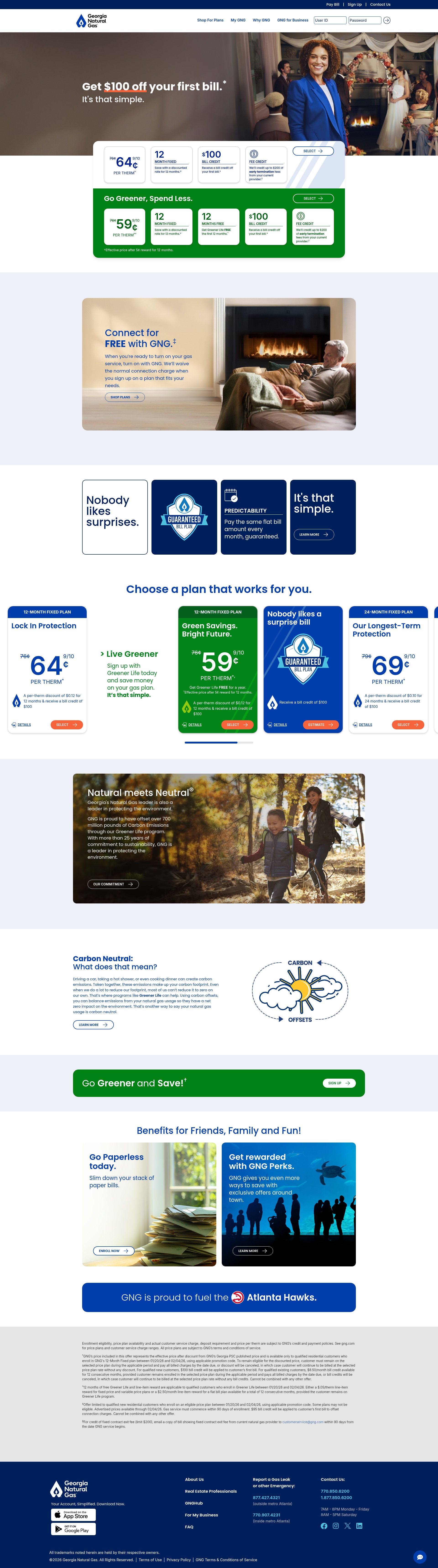 Screenshot of gng.com