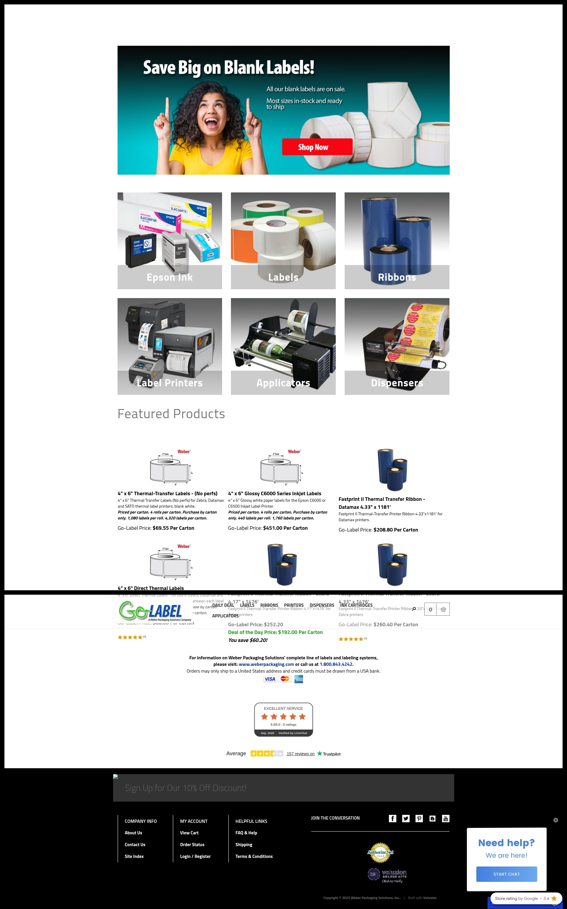 Screenshot of go-label.com
