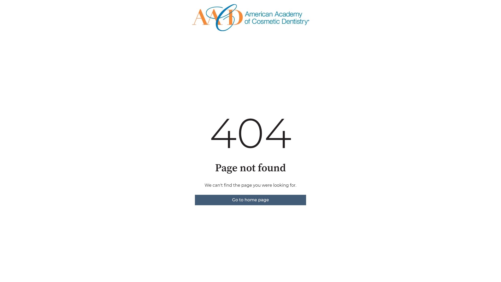 Screenshot of go.aacd.com