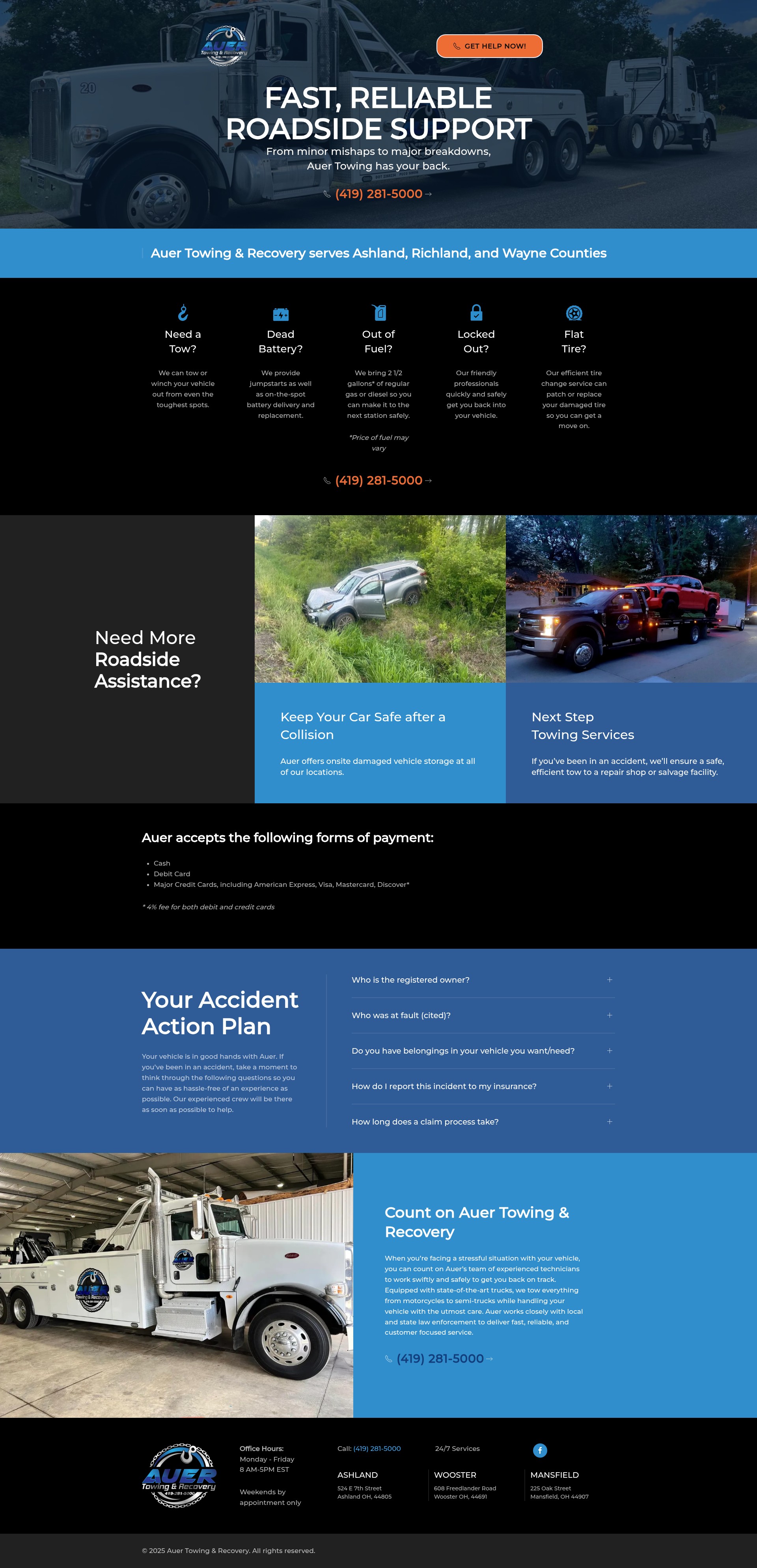 Screenshot of go.auertowing.com