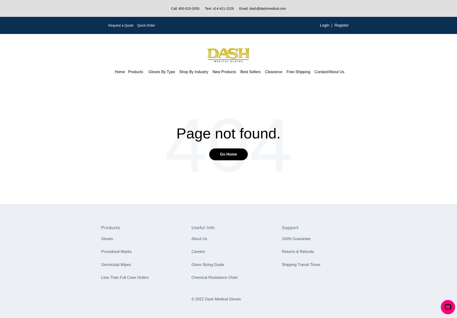 Screenshot of go.dashmedical.com