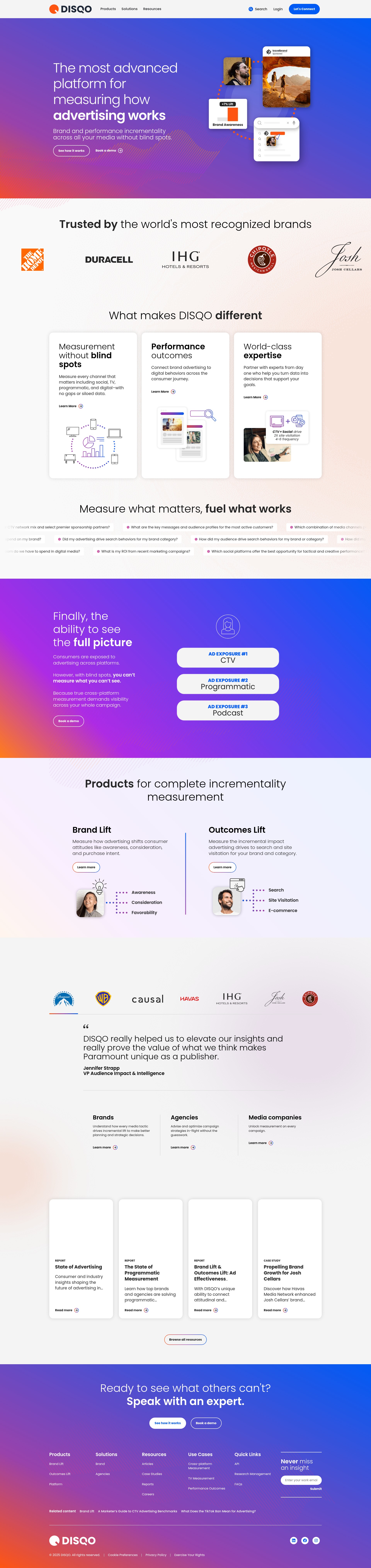 Screenshot of go.disqo.com