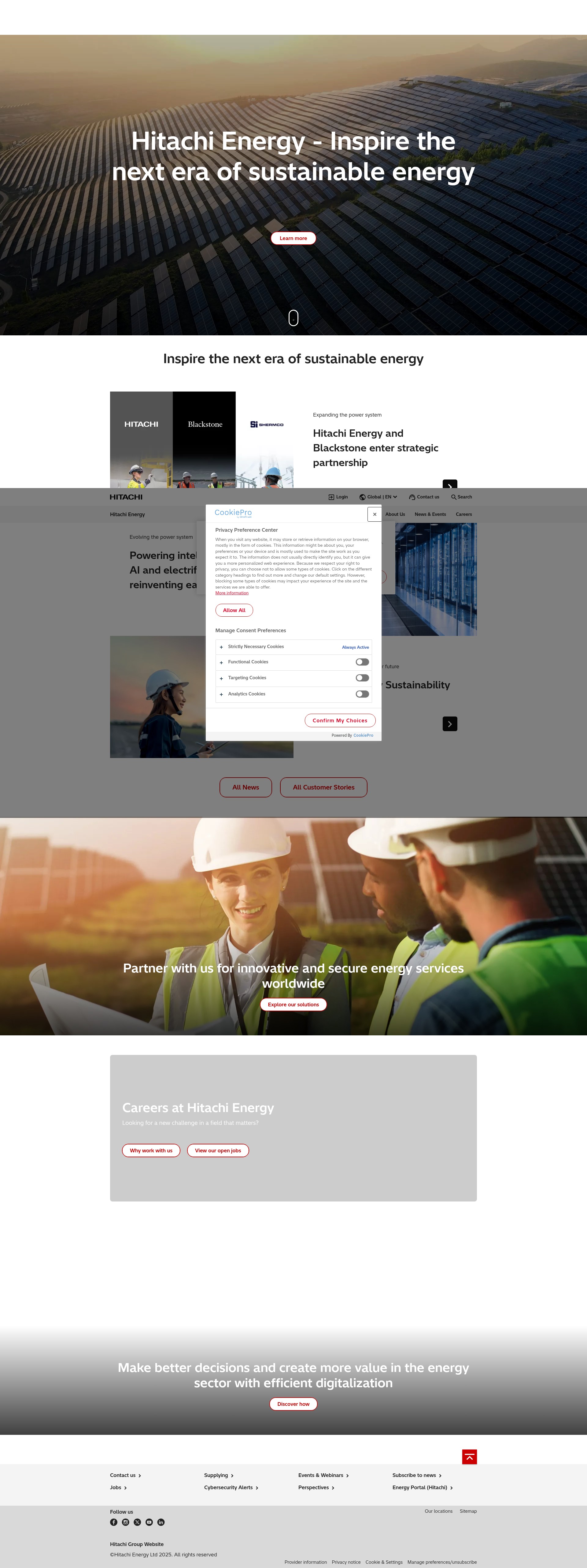 Screenshot of go.hitachienergy.com
