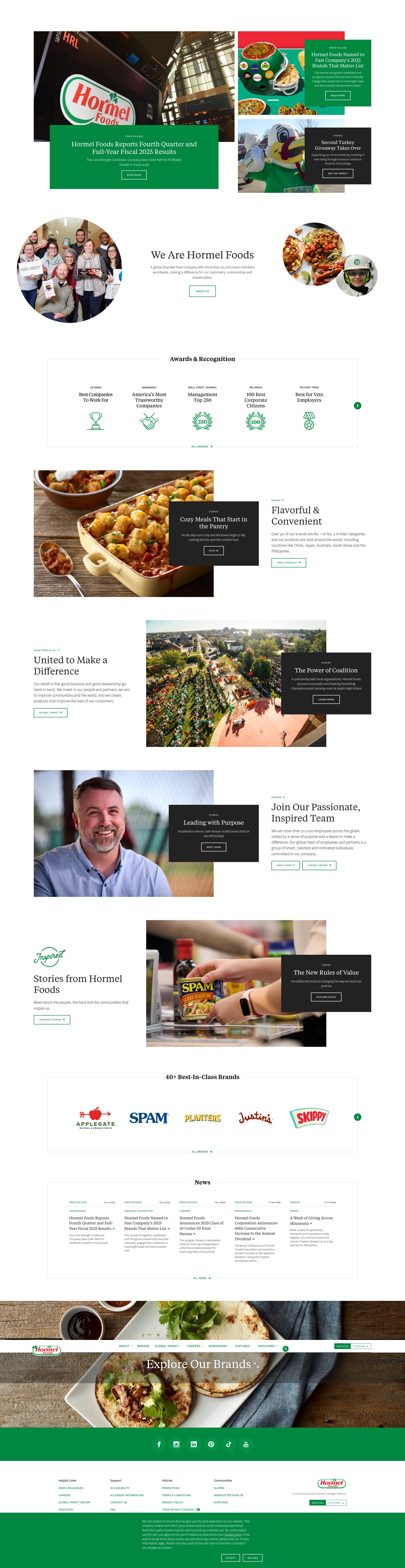 Screenshot of go.hormelfoodservice.com