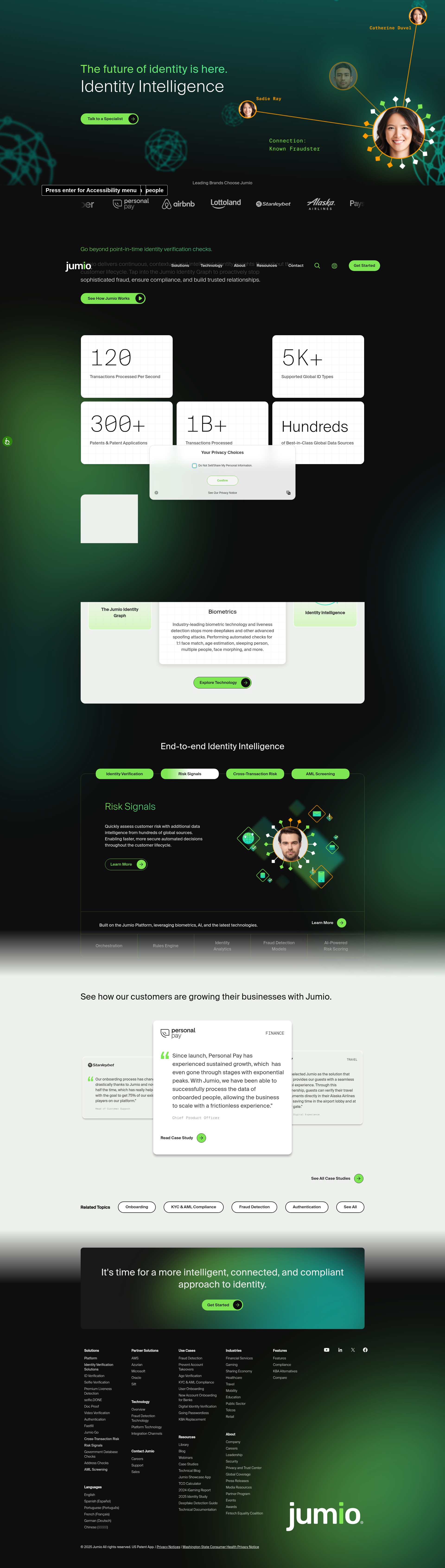 Screenshot of go.jumio.com