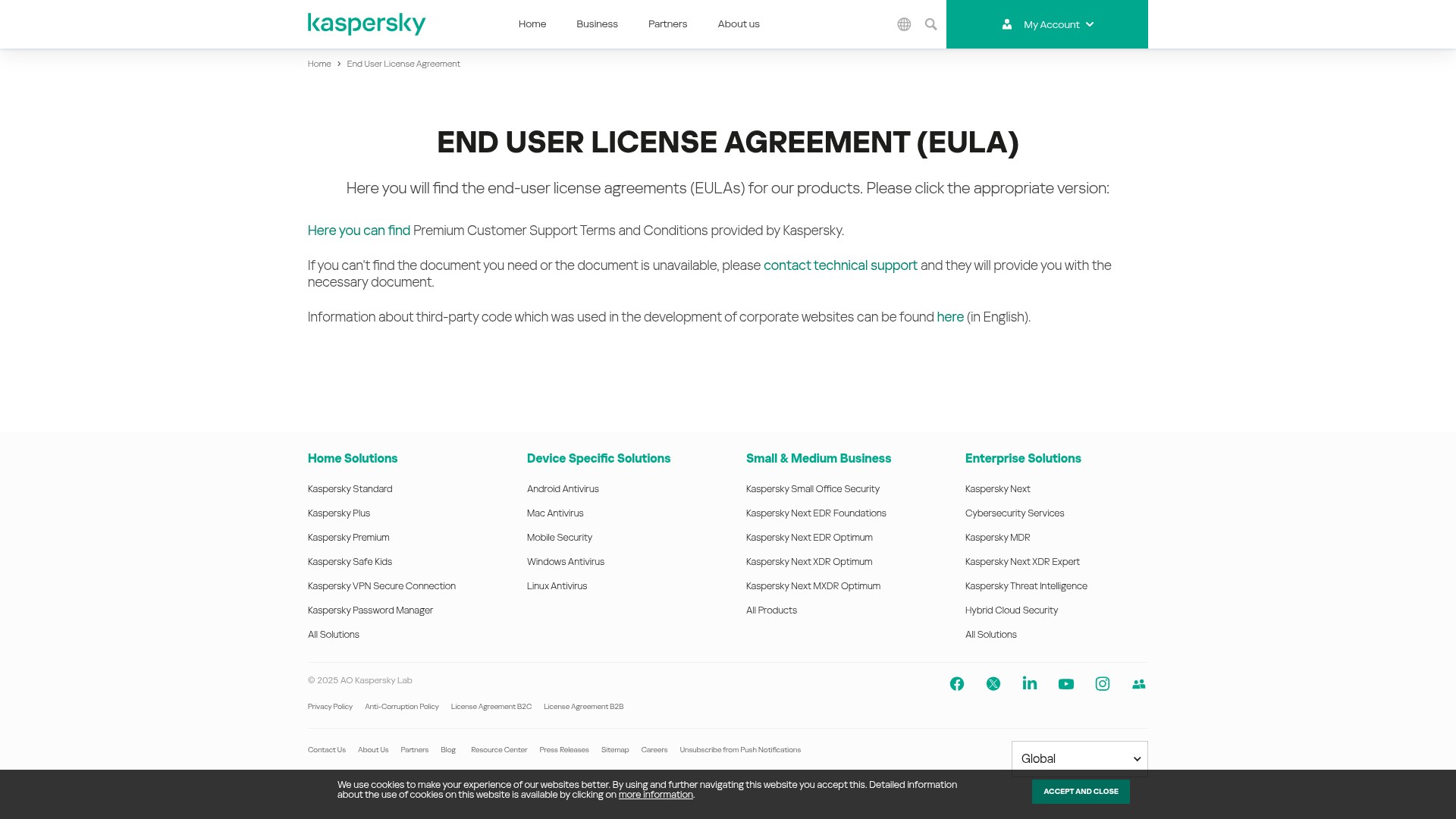 Screenshot of go.kaspersky.com