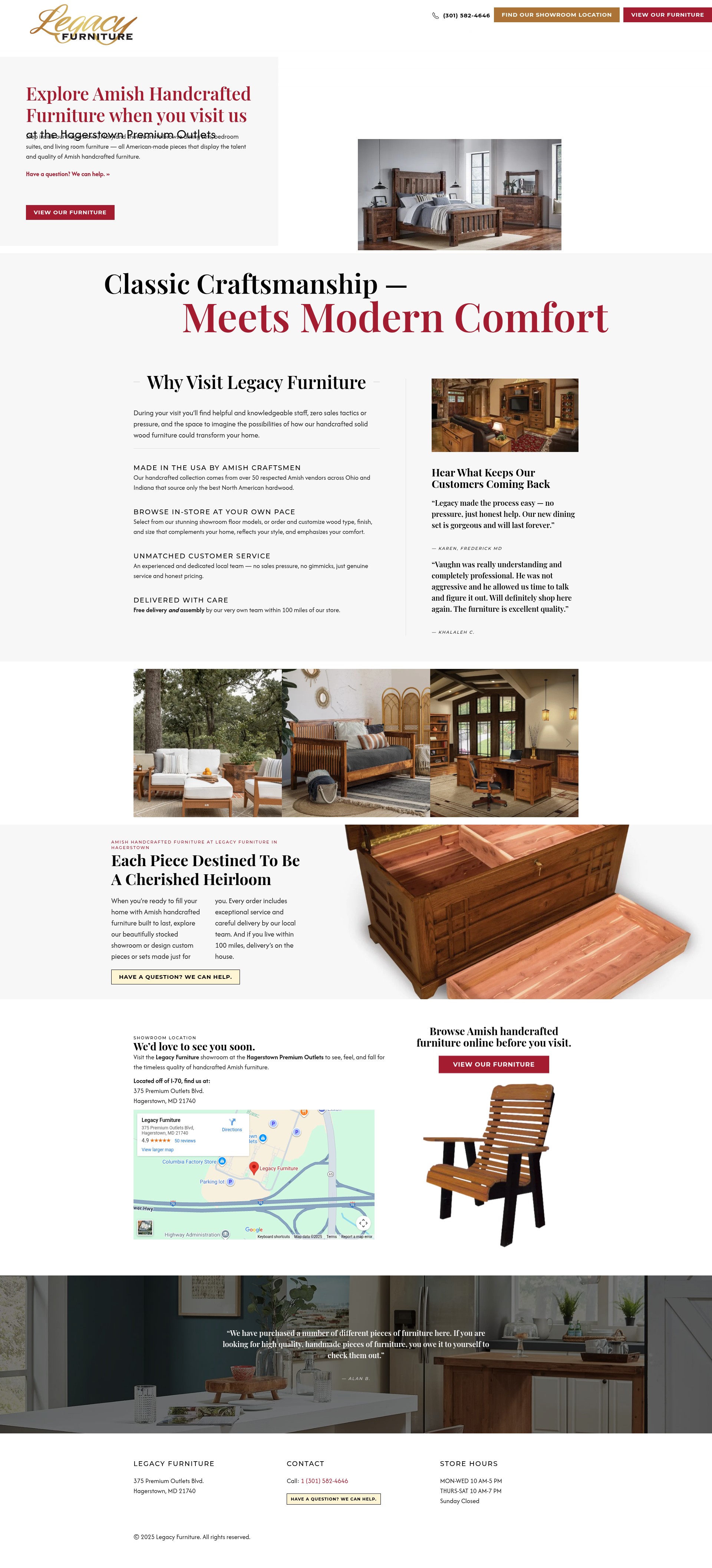 Screenshot of go.legacyfurniture.net