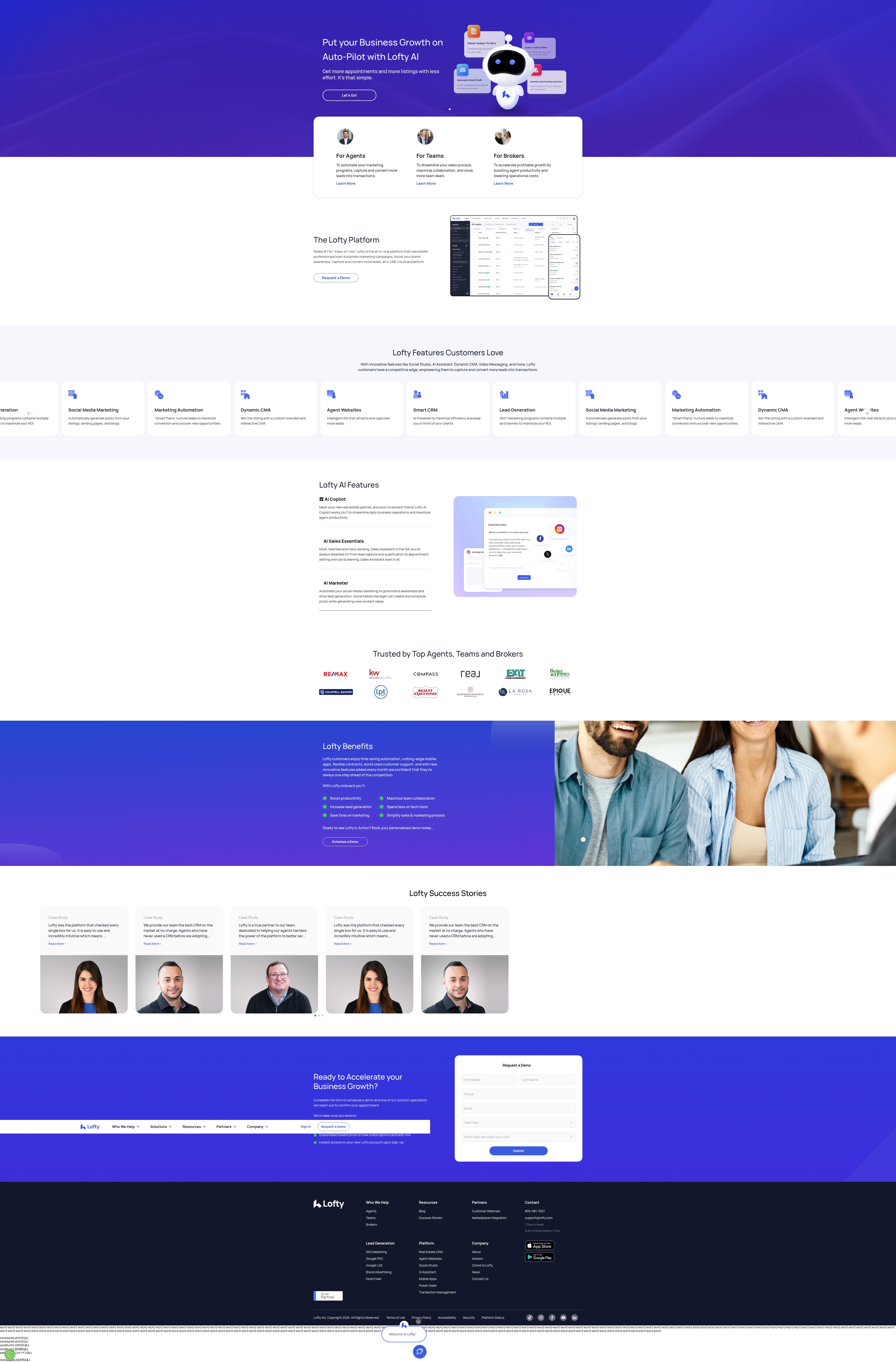 Screenshot of go.lofty.com