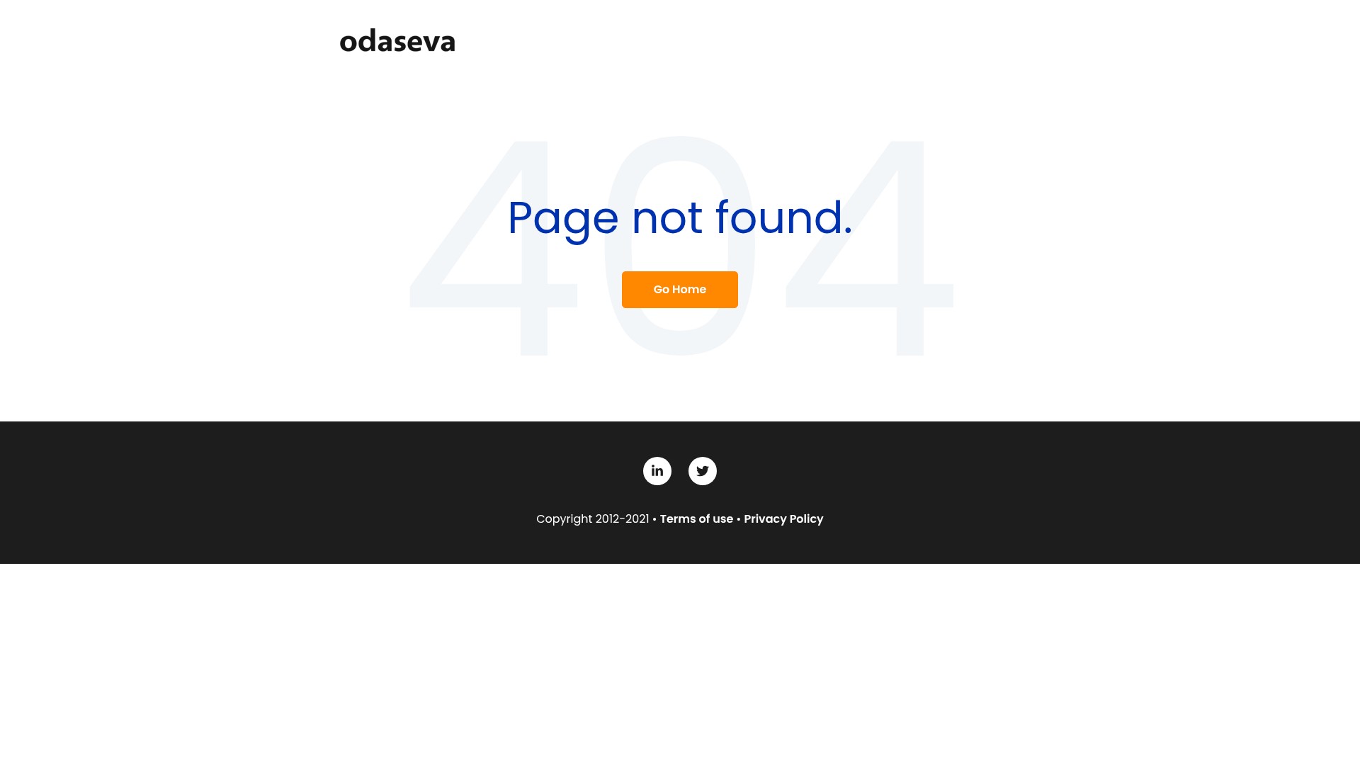Screenshot of go.odaseva.com