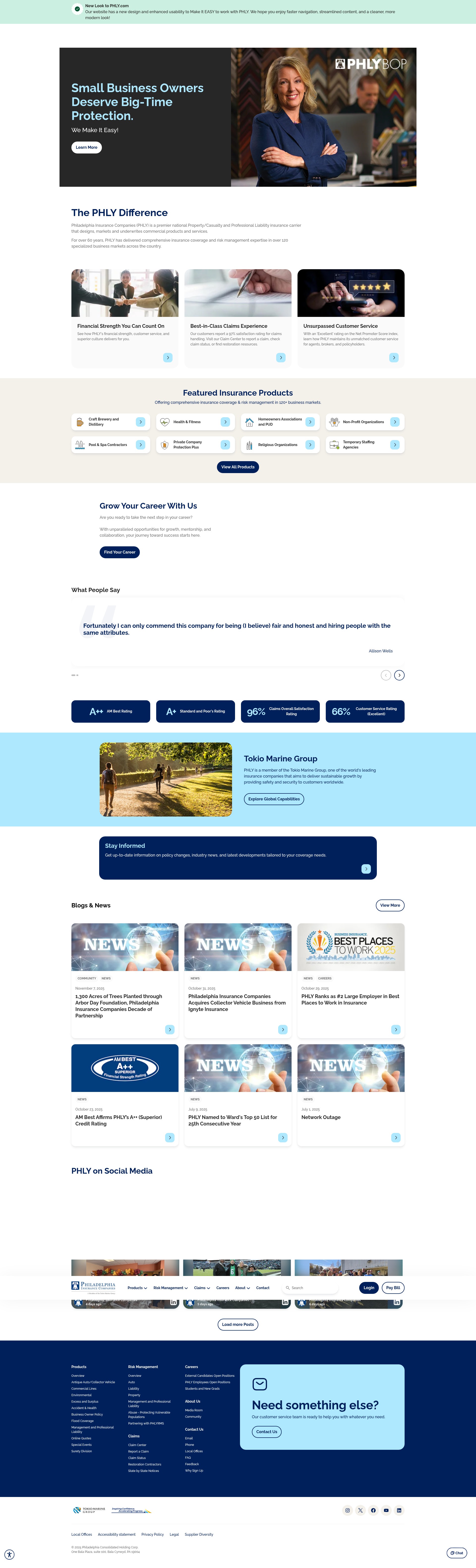 Screenshot of go.phly.com