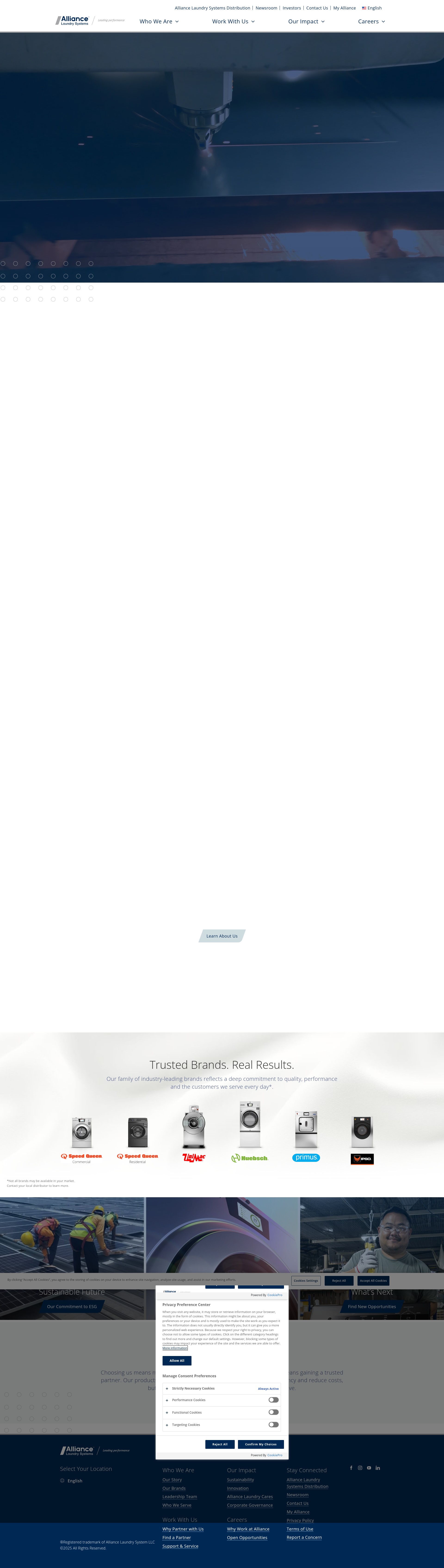 Screenshot of go.speedqueencommercial.com