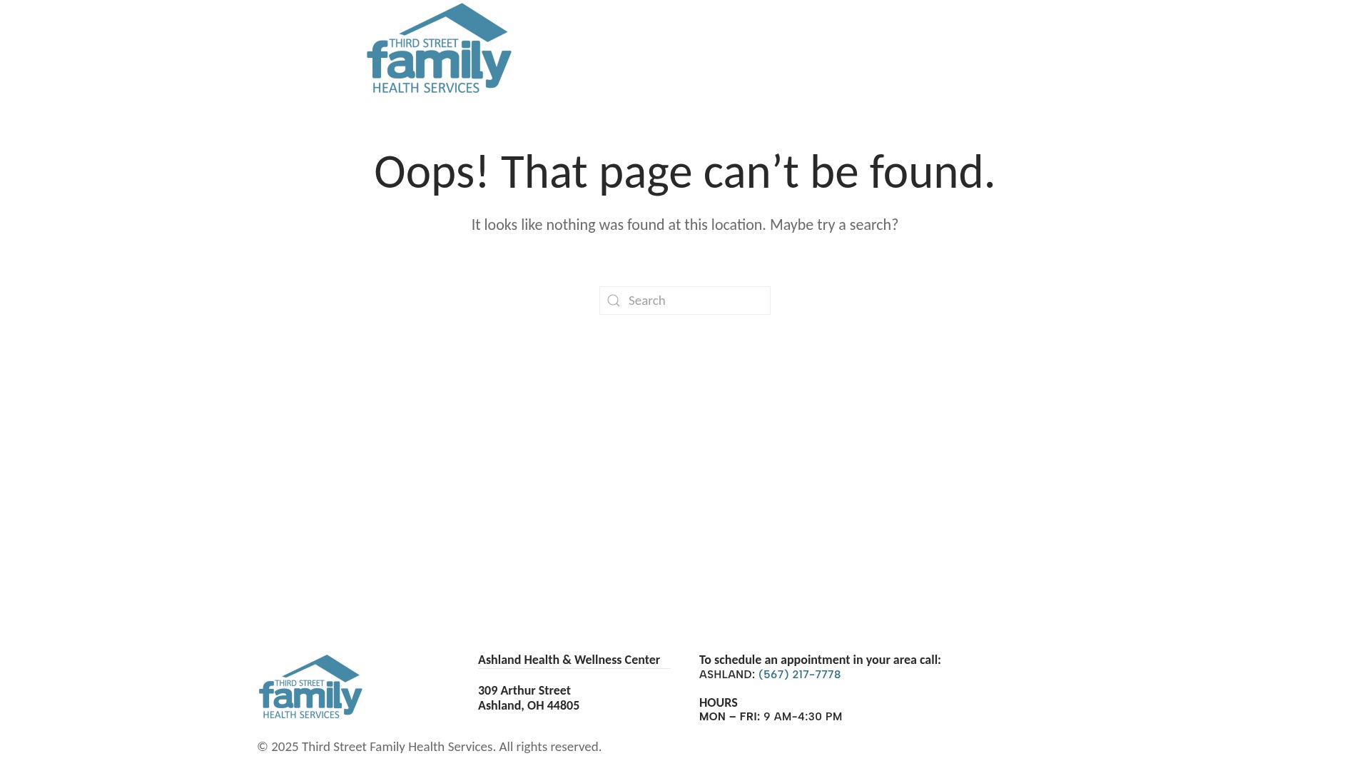 Screenshot of go.thirdstreetfamily.org