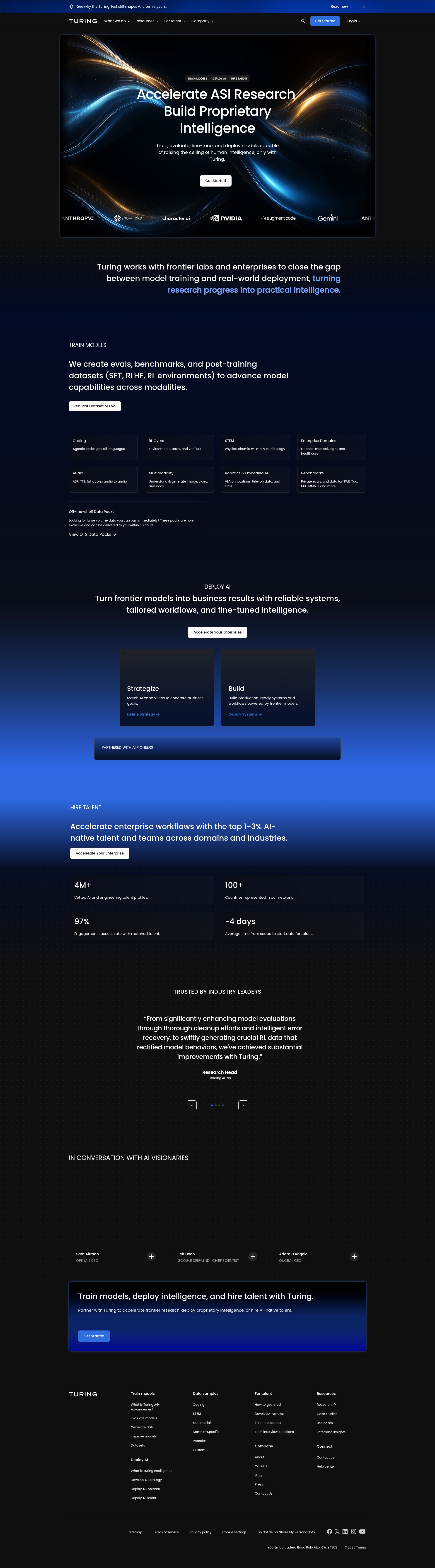 Screenshot of go.turing.com