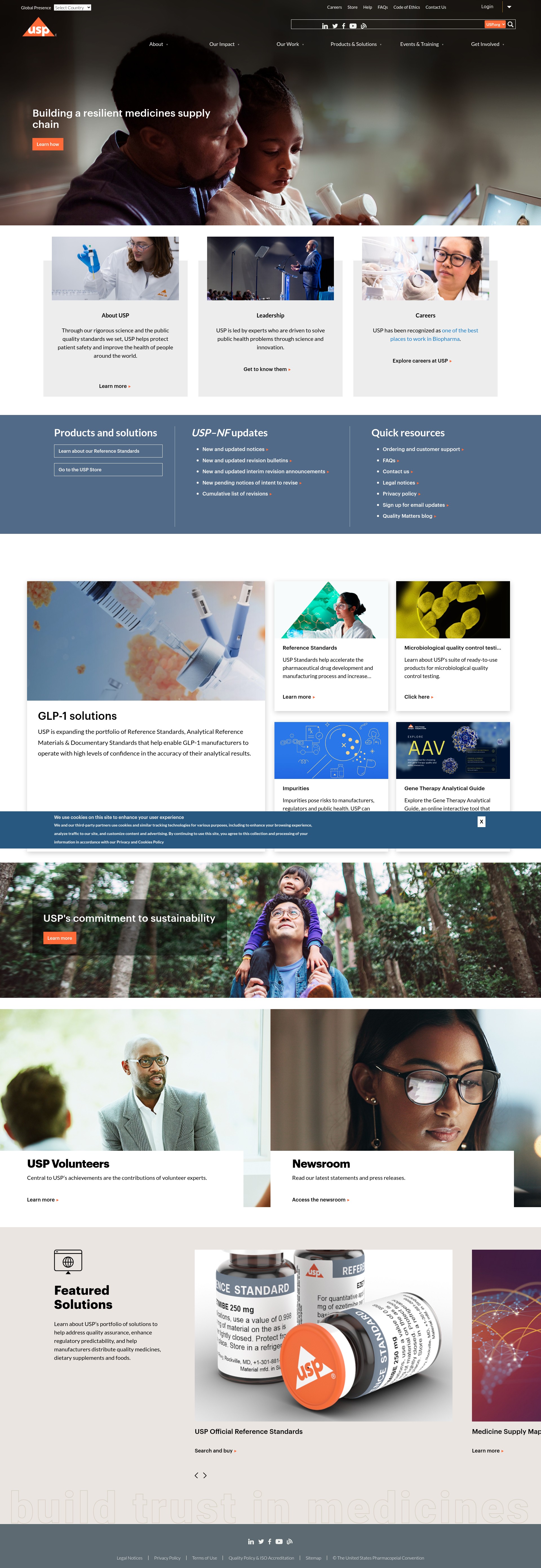 Screenshot of go.usp.org