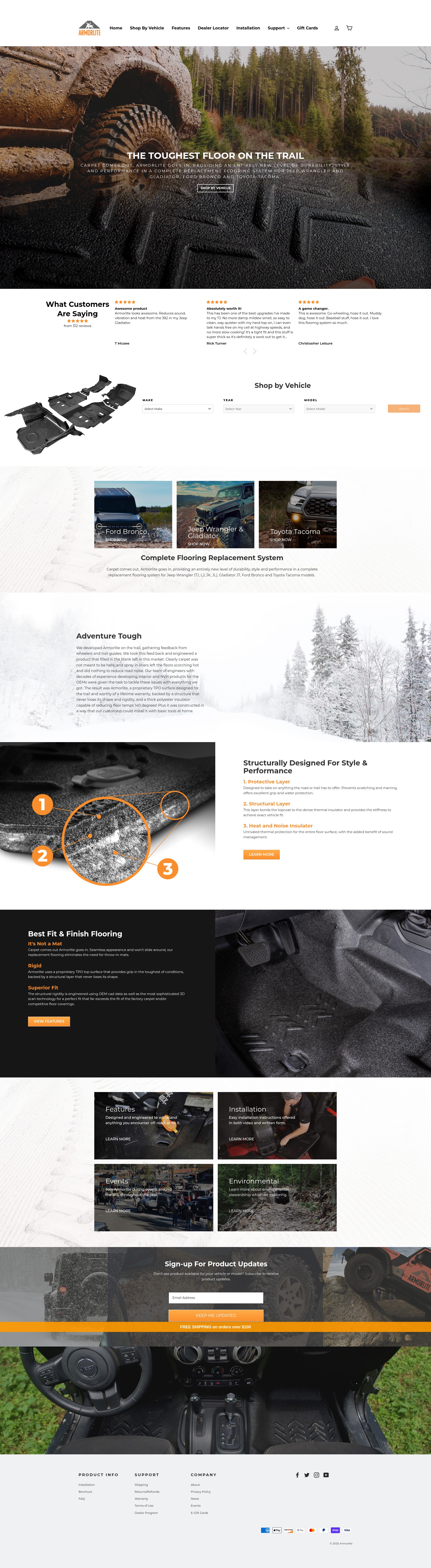 Screenshot of goarmorlite.com