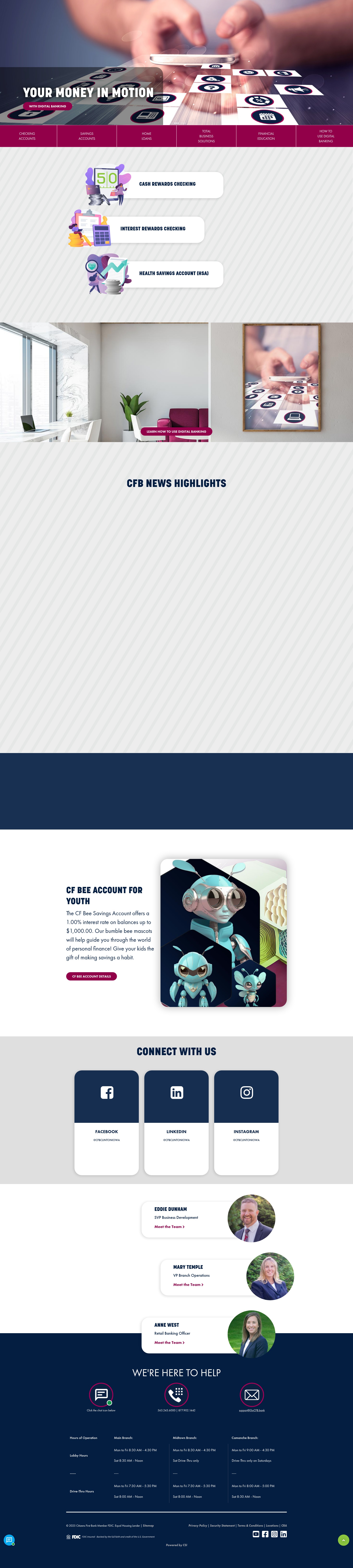 Screenshot of gocfb.bank