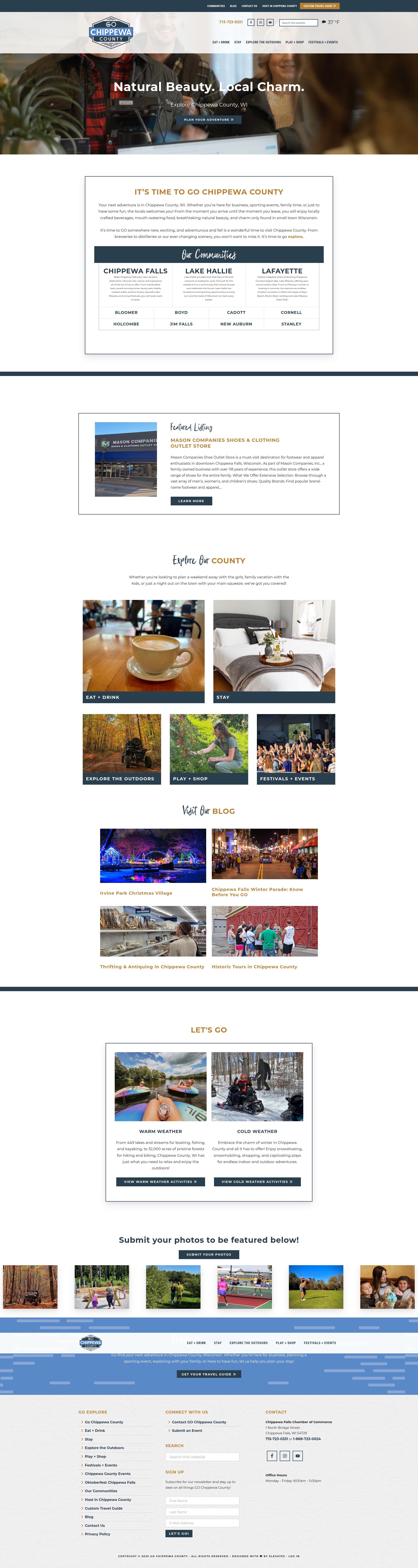 Screenshot of gochippewacounty.com