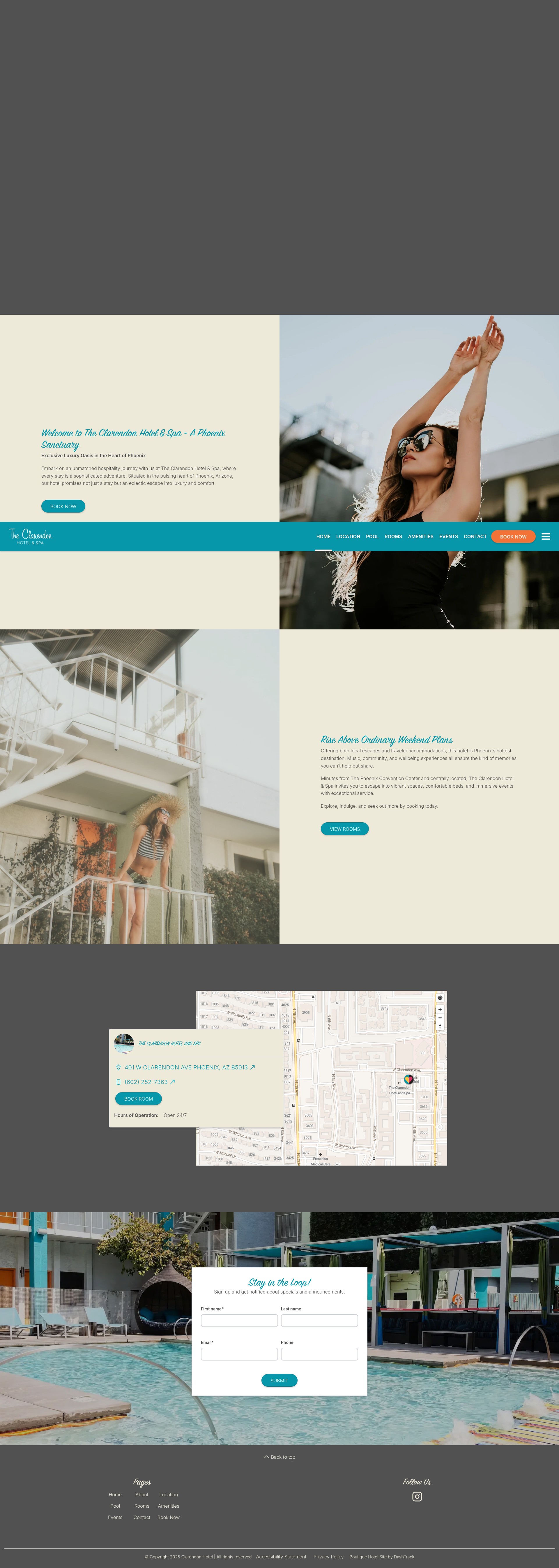 Screenshot of goclarendon.com