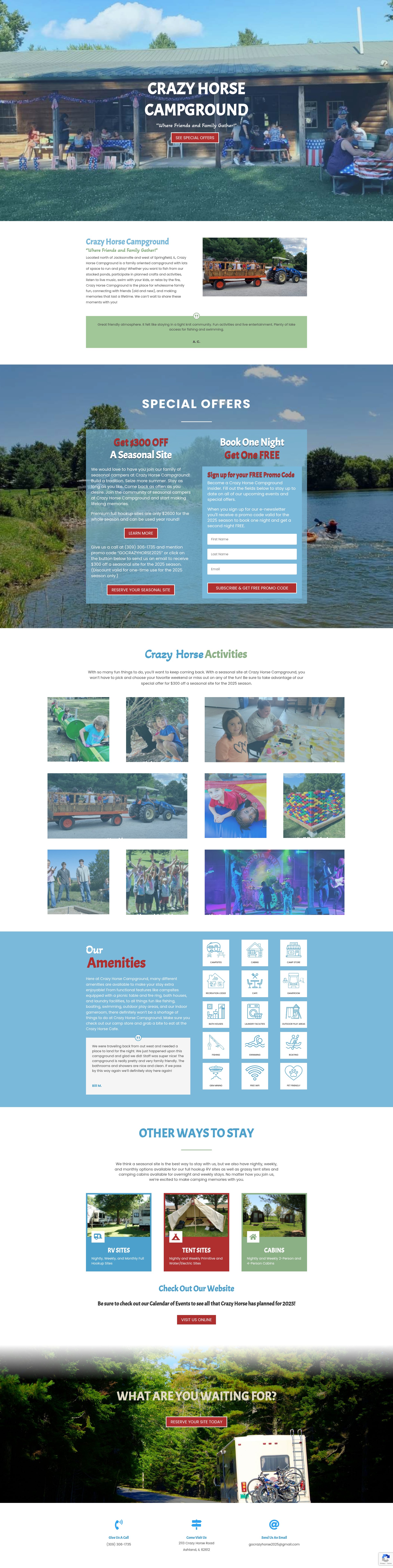 Screenshot of gocrazyhorse2025.com
