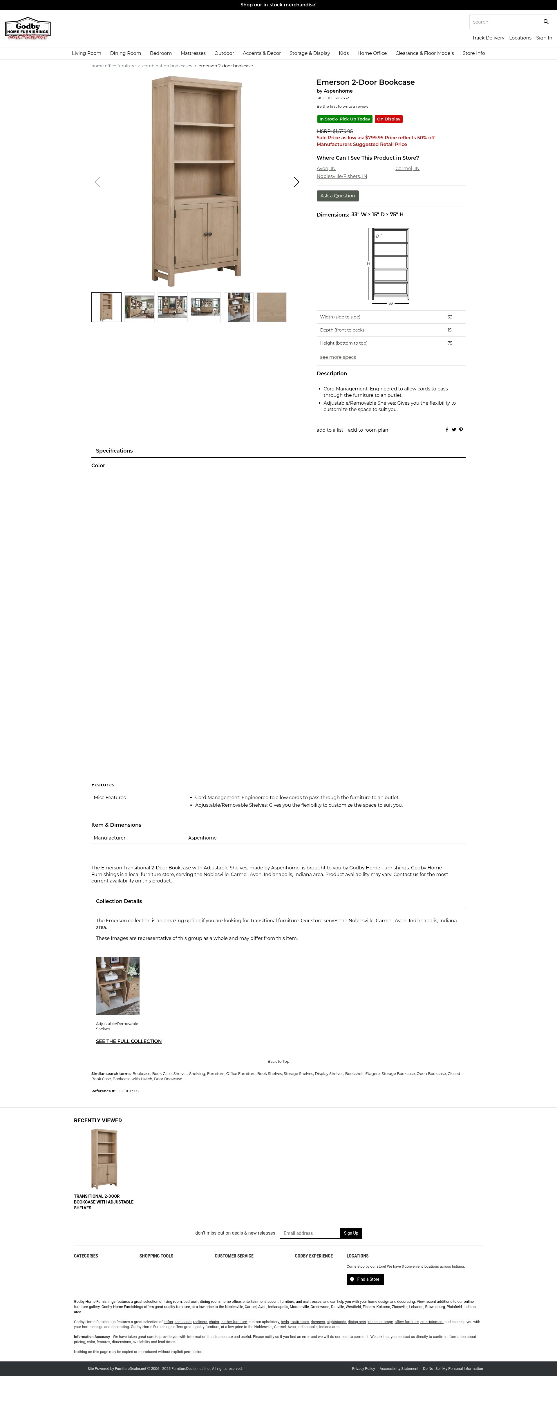 Screenshot of godbyhomefurnishings.com
