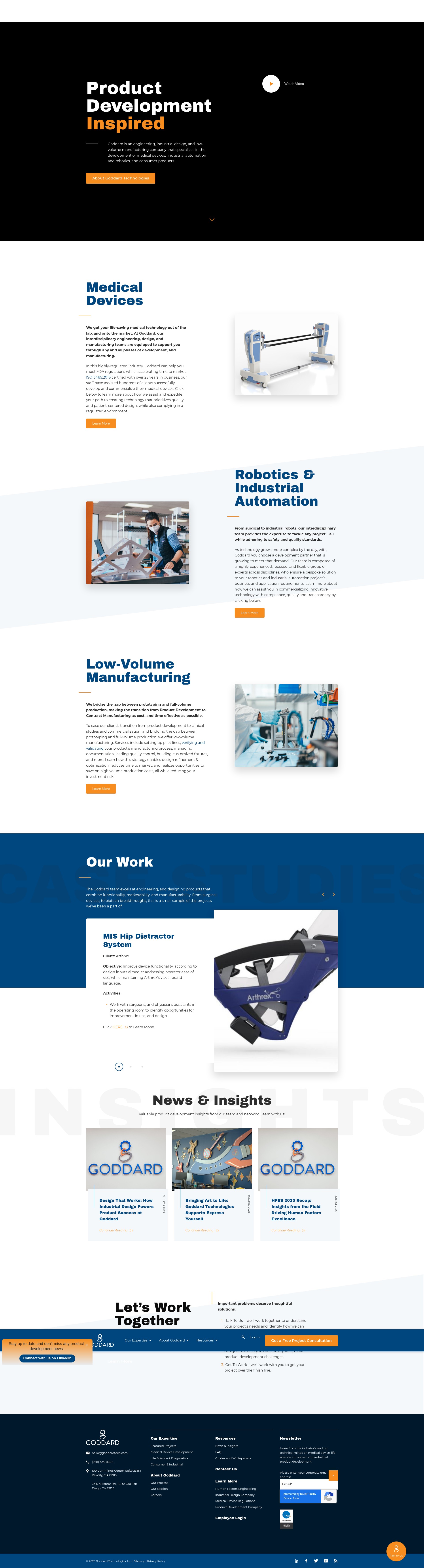Screenshot of goddardtech.com