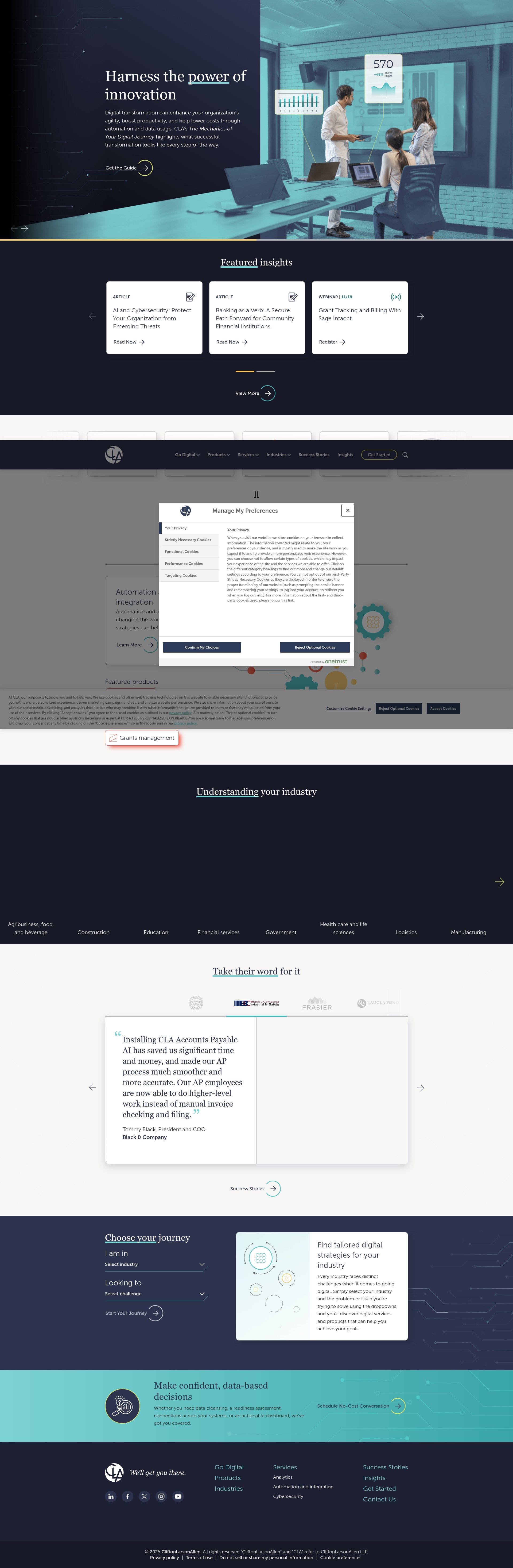 Screenshot of godigital.claconnect.com