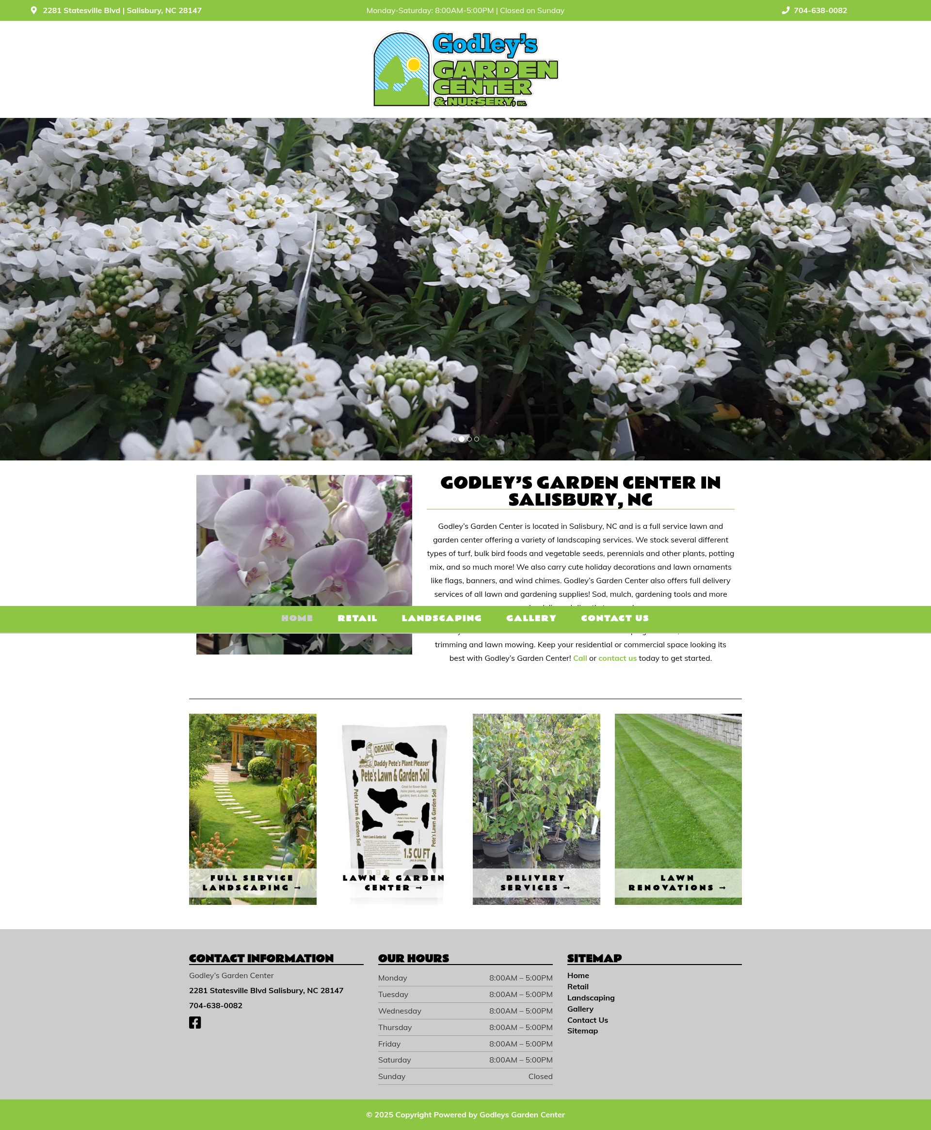 Screenshot of godleysgardencenter.com