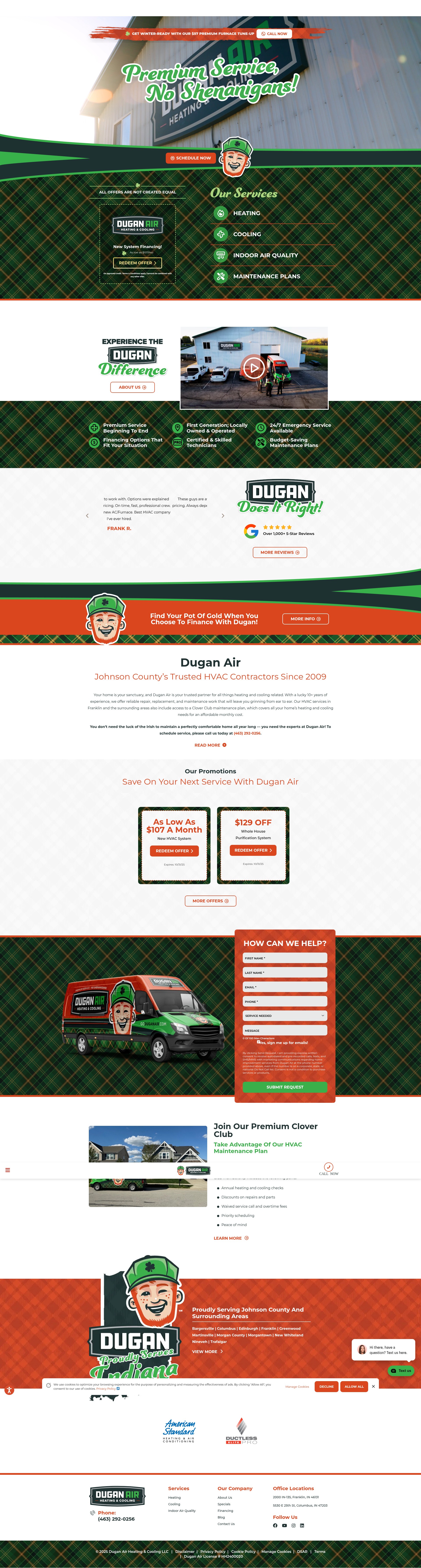 Screenshot of goduganair.com