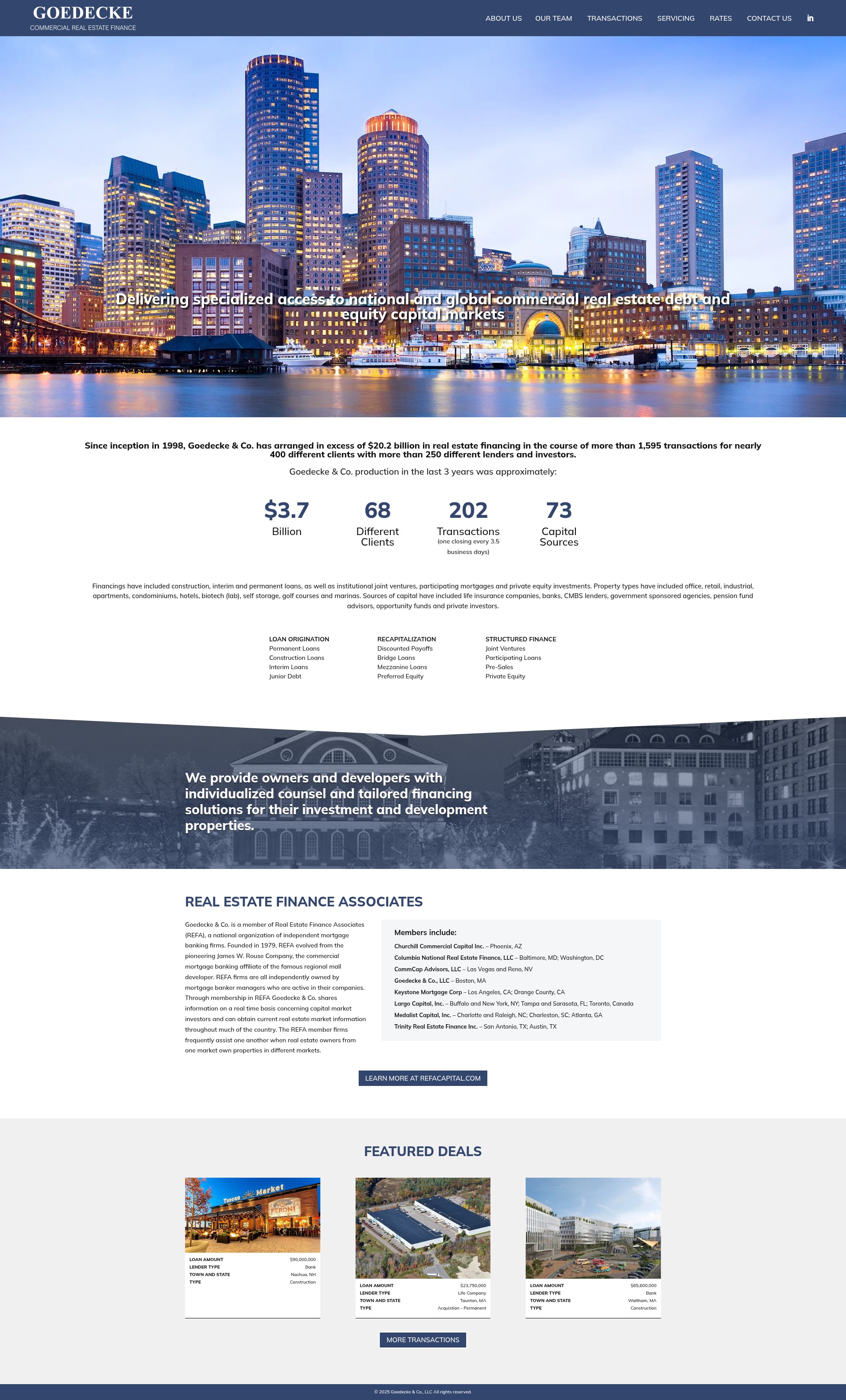 Screenshot of goedeckeco.com