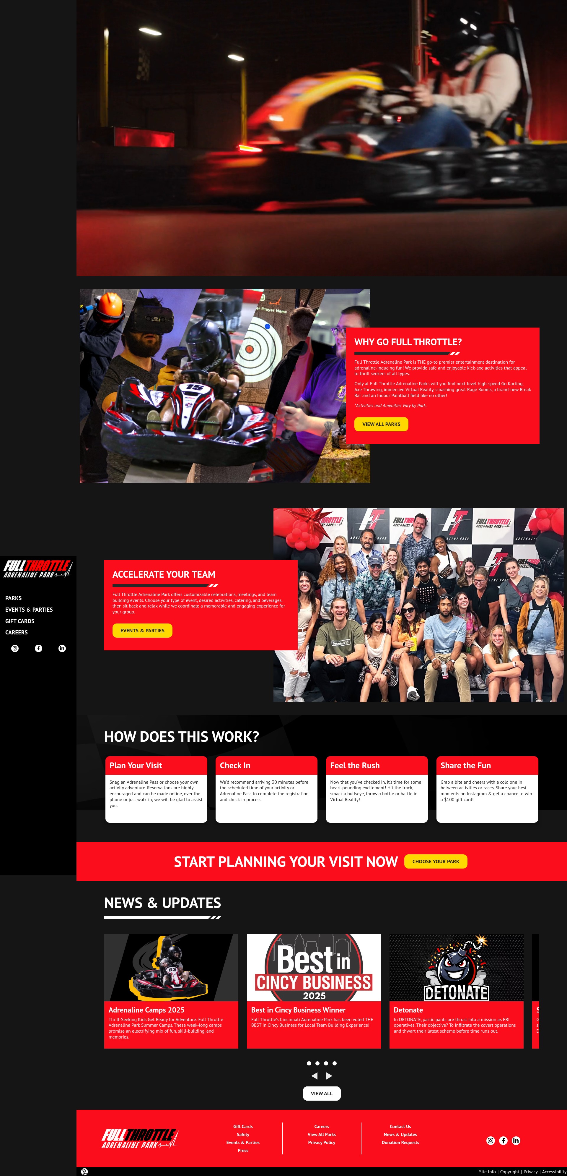 Screenshot of gofullthrottle.com