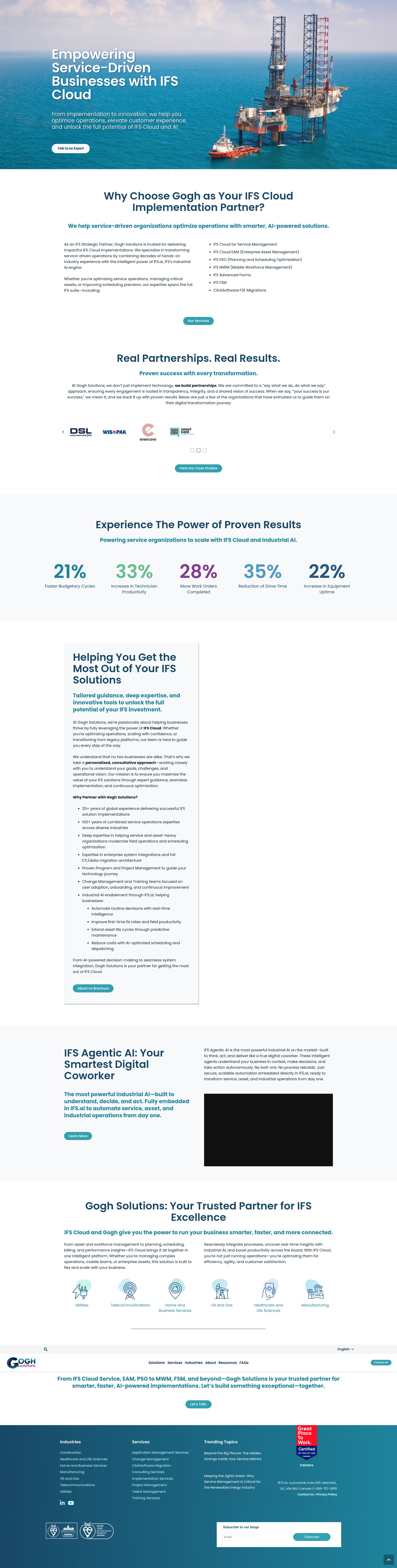 Screenshot of goghsolutions.com