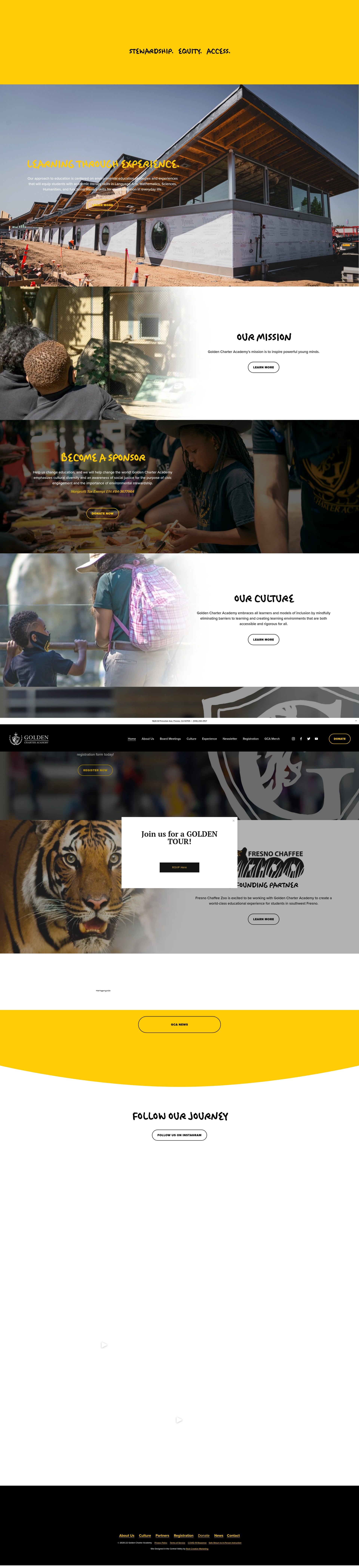 Screenshot of goldencharteracademy.org