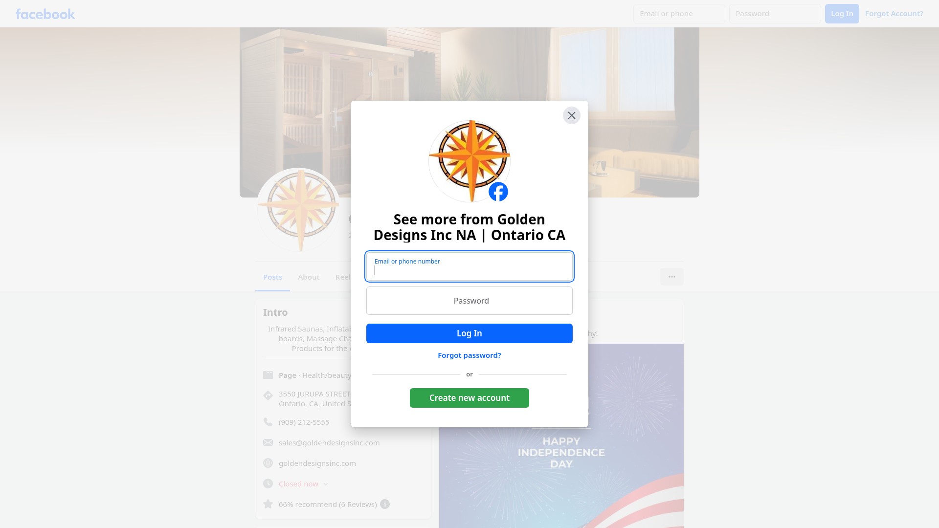Screenshot of goldendesigninc.com