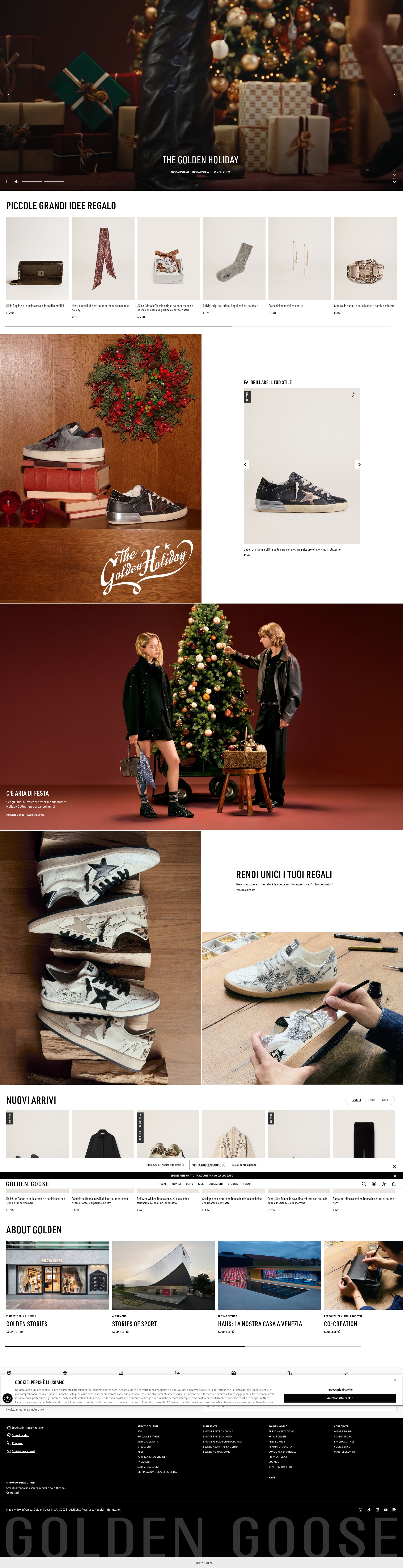Screenshot of goldengoose.com