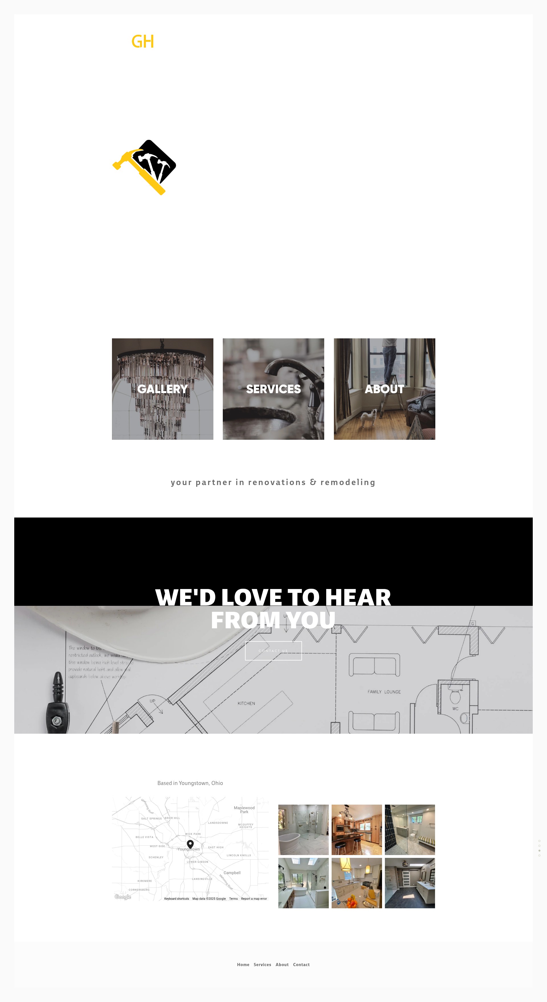 Screenshot of goldhammerhome.com