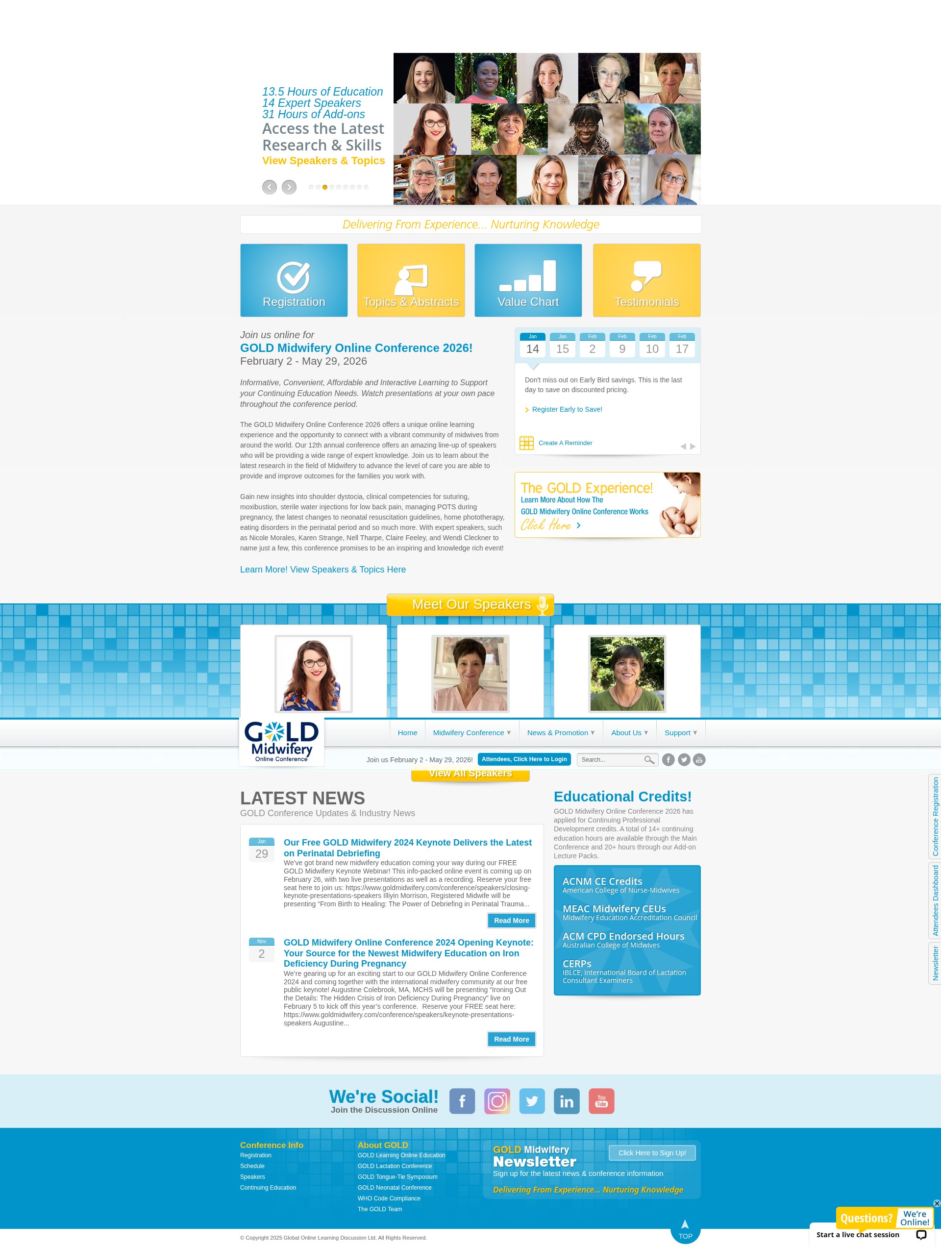 Screenshot of goldmidwifery.com
