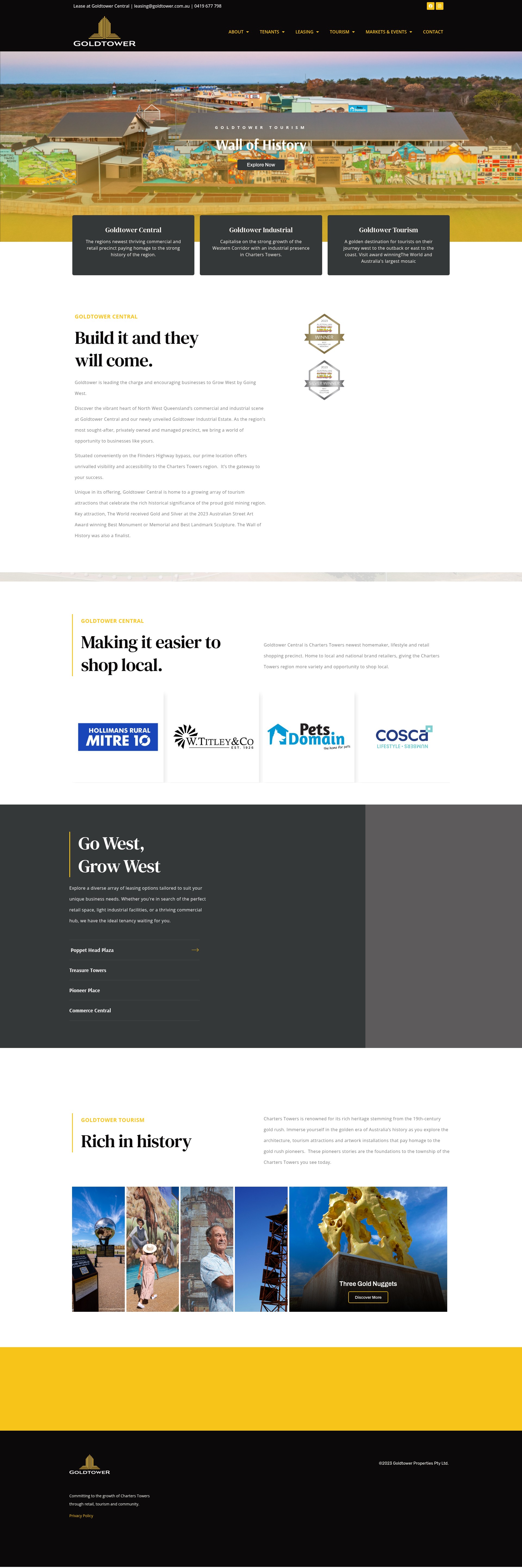 Screenshot of goldtower.com.au