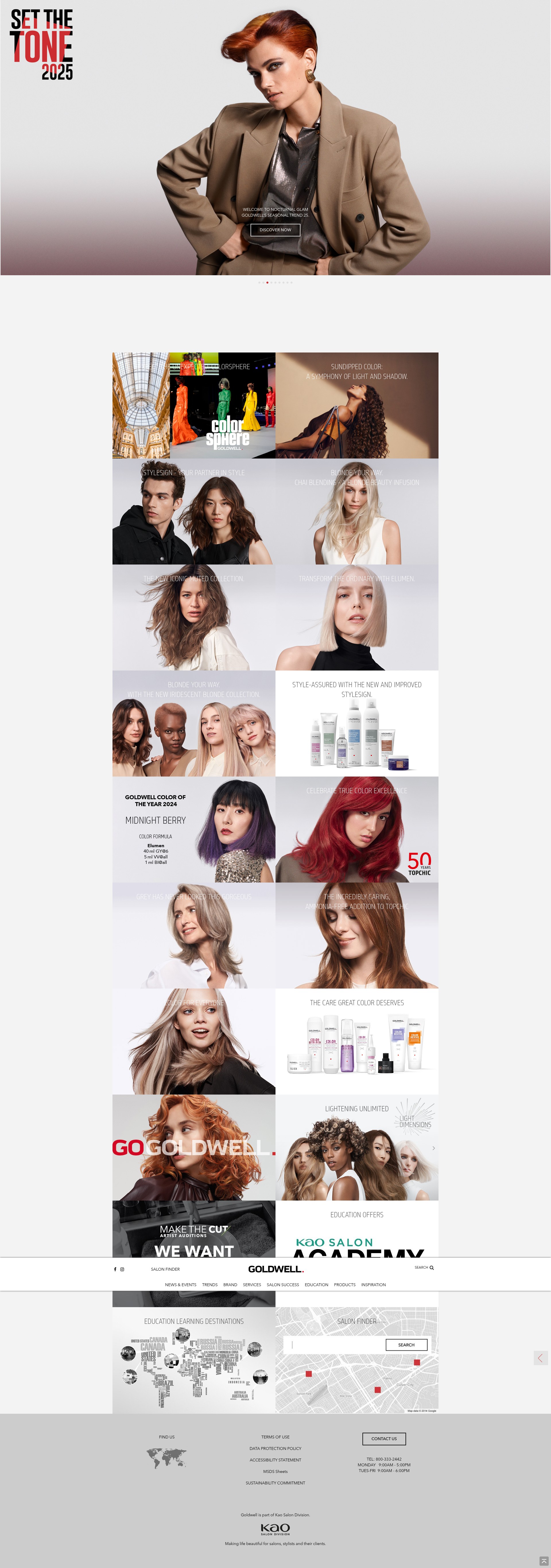 Screenshot of goldwell.com