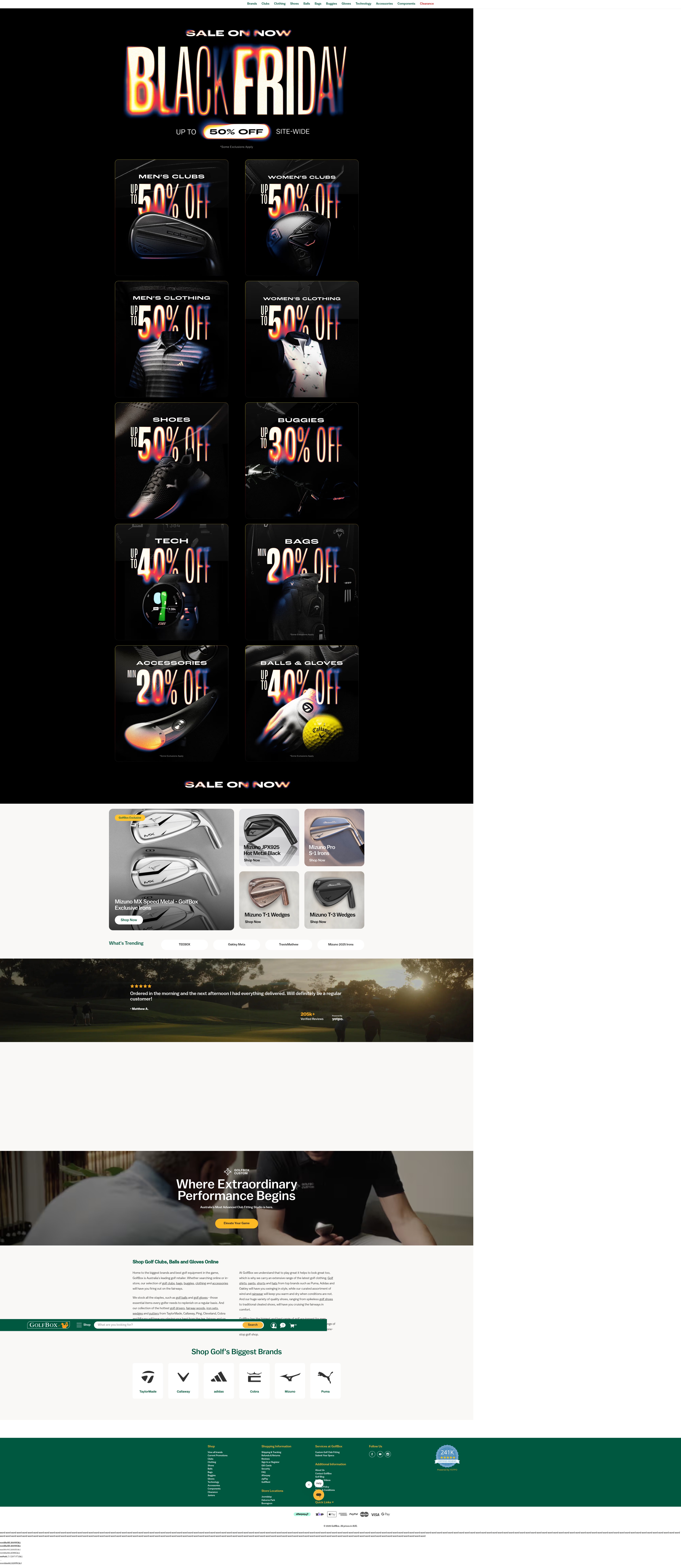 Screenshot of golfbox.com.au