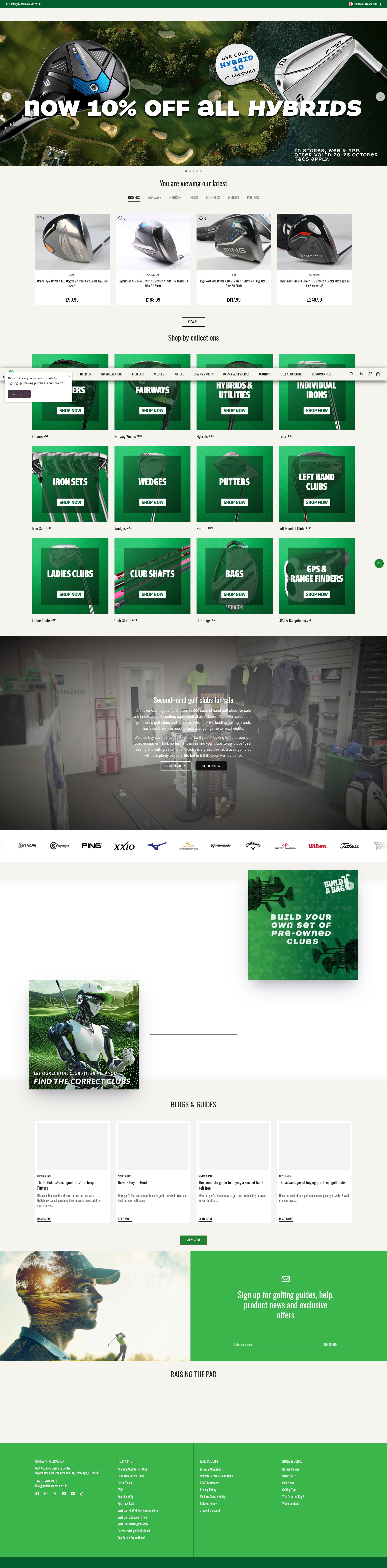 Screenshot of golfclubs4cash.co.uk