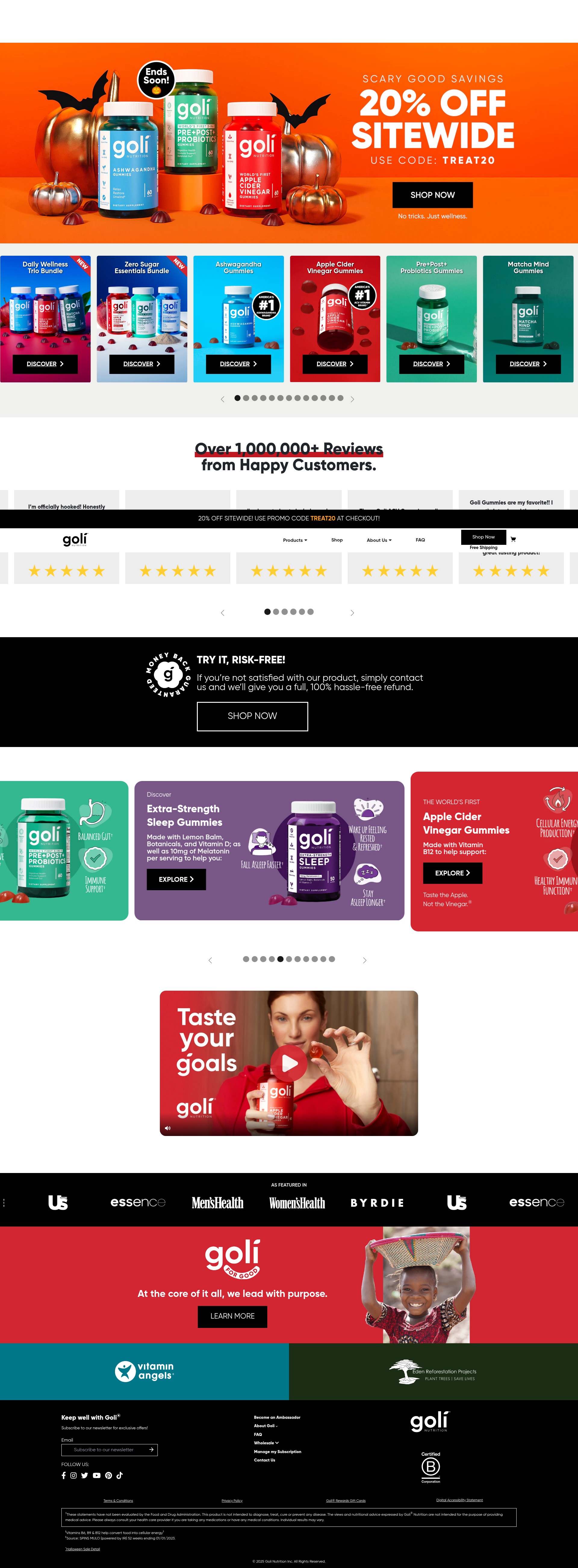 Screenshot of goli.com