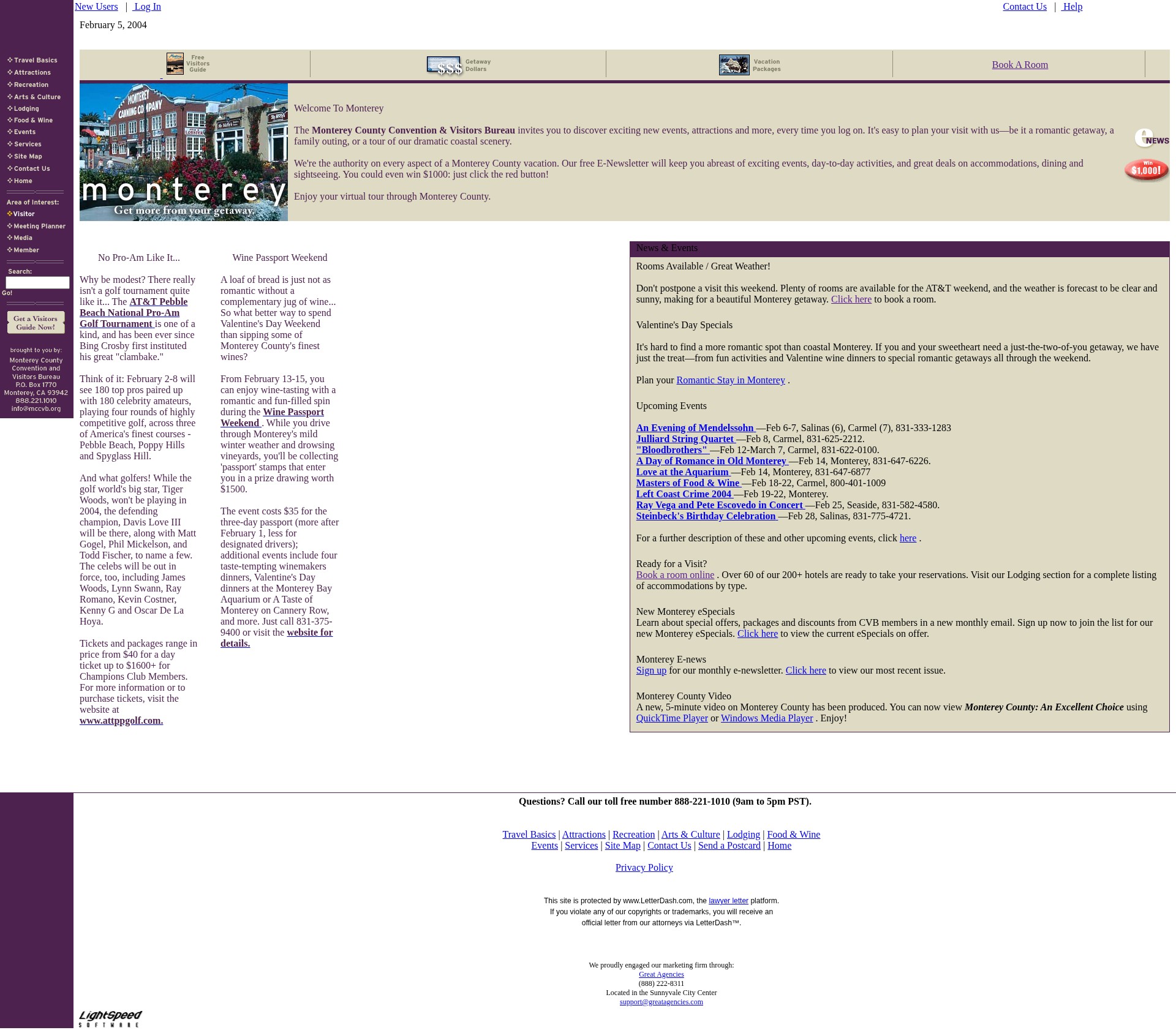 Screenshot of gomonterey.org