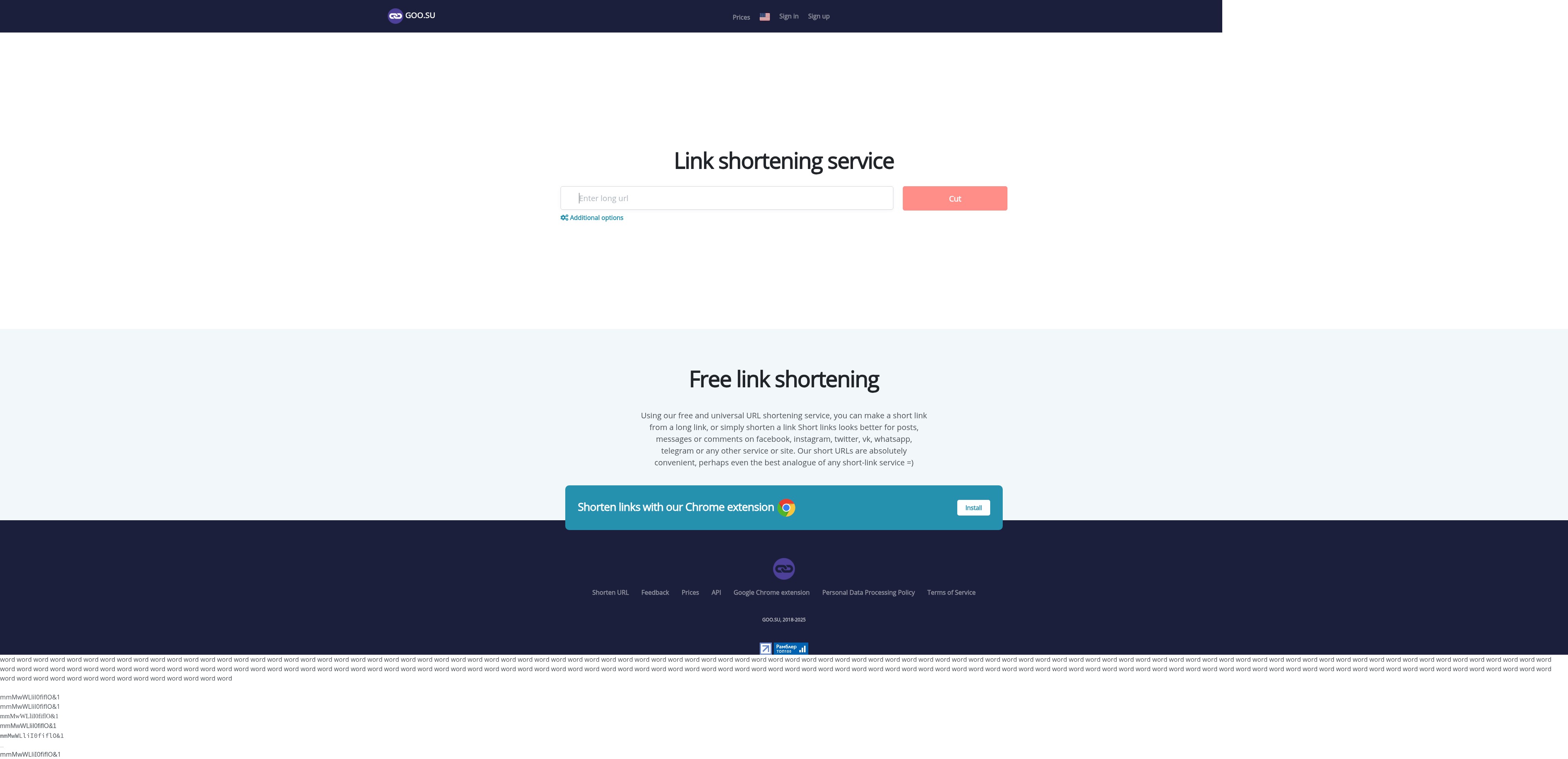 Screenshot of goo.su