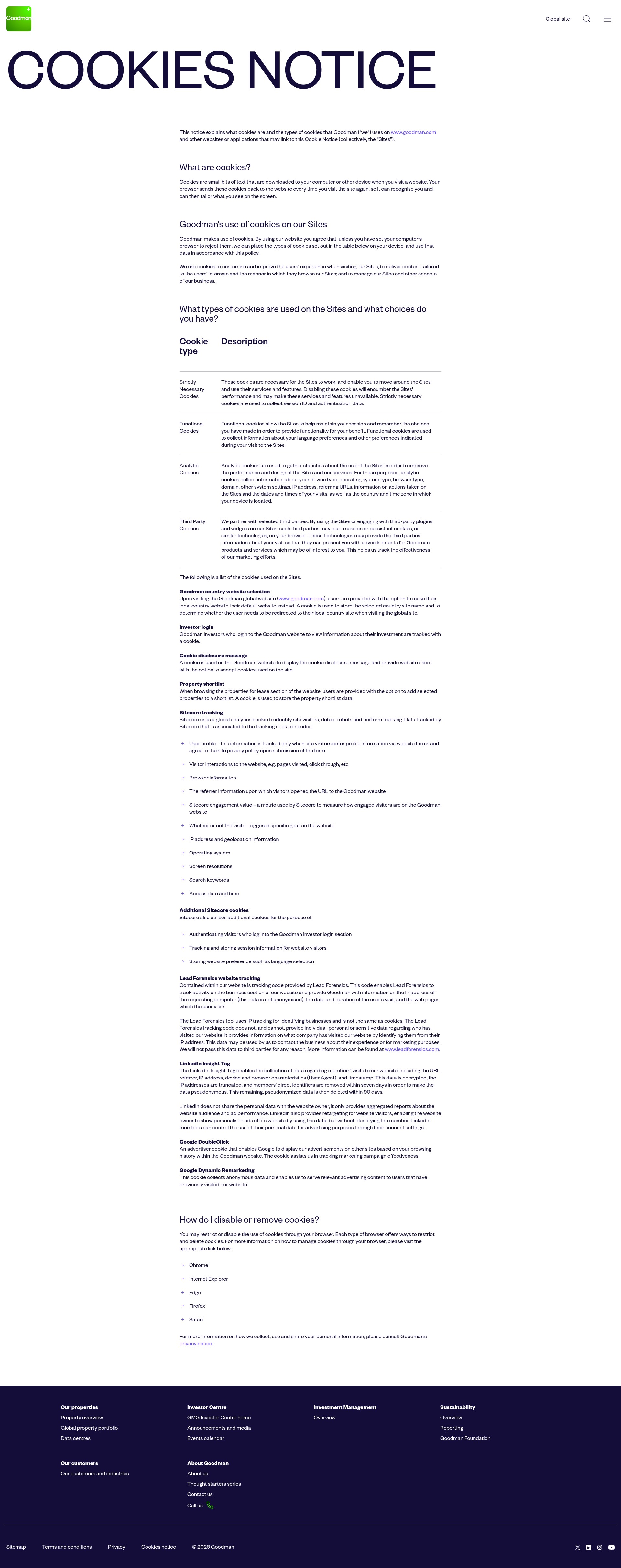 Screenshot of goodman.com